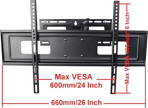 Miniatura 6 de VideoSecu Mounts articulado Soporte de pared para televisor para la mayoría de 32" 37" 39" 40" 42" 46" 47" 50" 52" 55" 58" 60" 62" 63" 65" Plasma