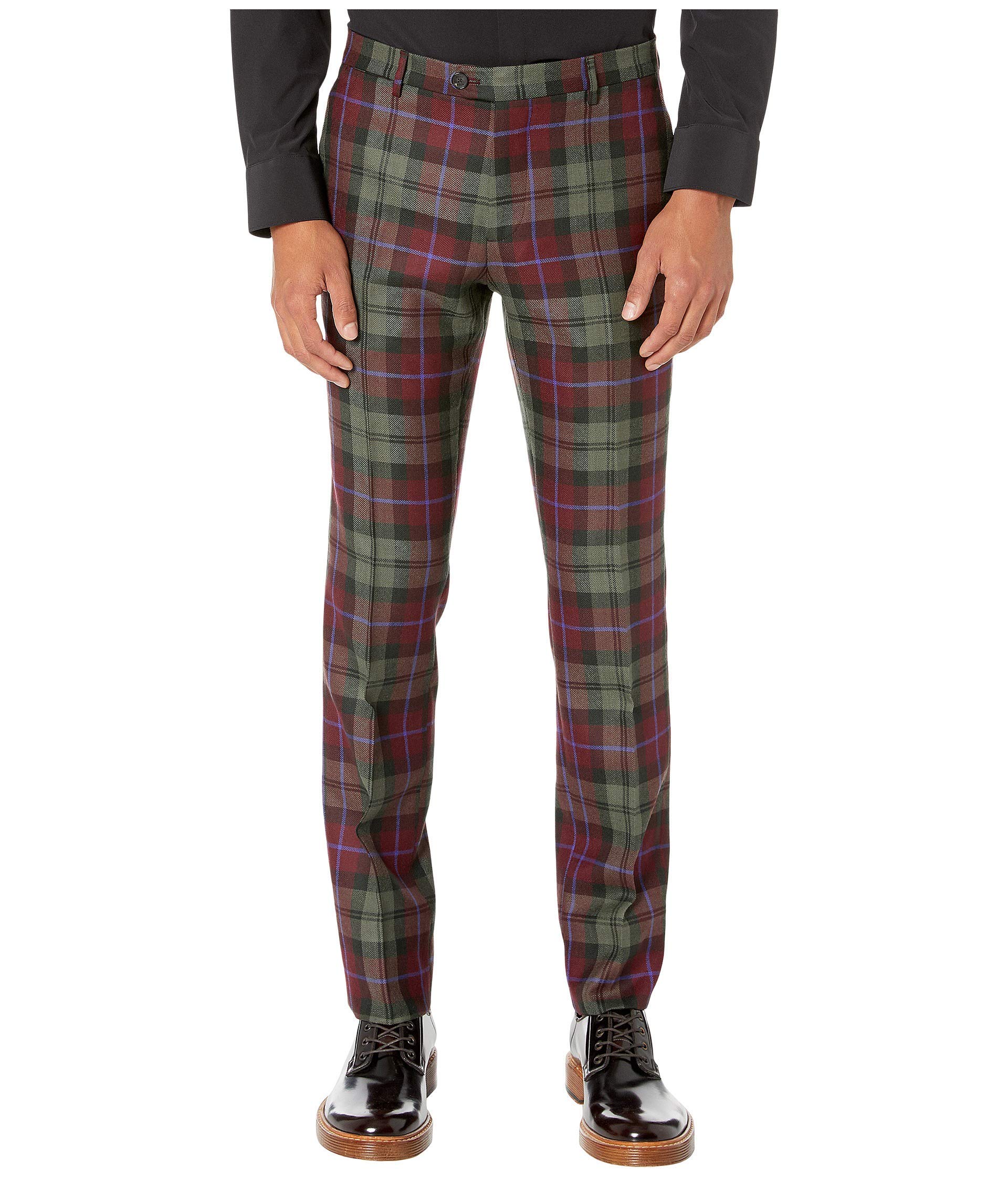 ETRO Bold Plaid Pants Green 48 (US Men 