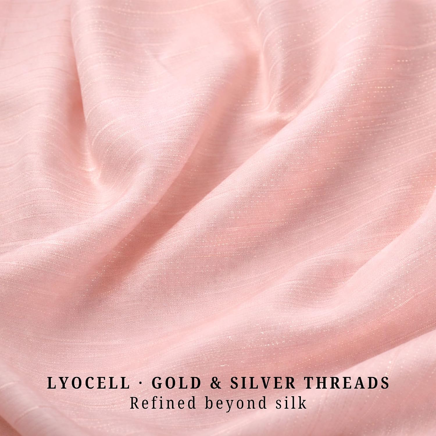 Pillowcase Like Silk Standard Size, Cooling Pillow Cases for Hair & Skin, Envelope Closure, Soft Smooth, Elegant Bedroom Decor, Giftable Set, 20x26 inches, 1pc, Pink Champagne