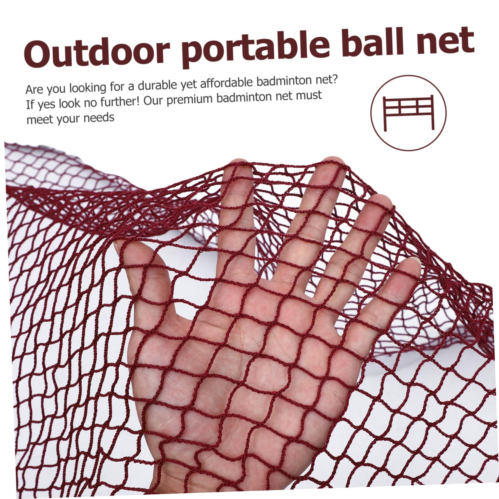 GOOHOCHY Beach Badminton Net Compact Lightweight Portable for Backyard Volleyball Badminton