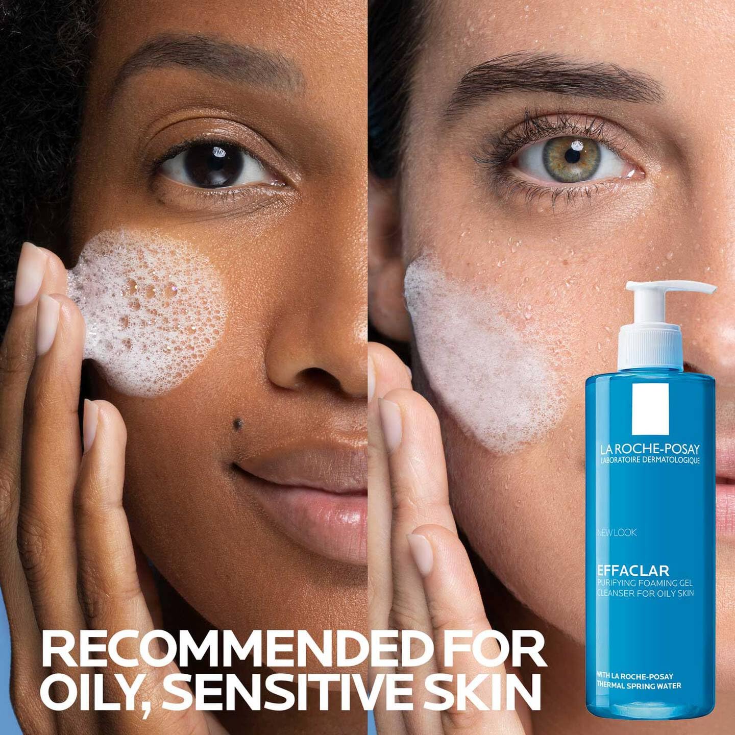 La Roche Posay Effaclar, Gel Detergente Schiumogeno, Per Pelli a Tendenza Acneica, Azione Purificante, Rimuove Sebo e Impurità + Routine Correlate a Questo Prodotto