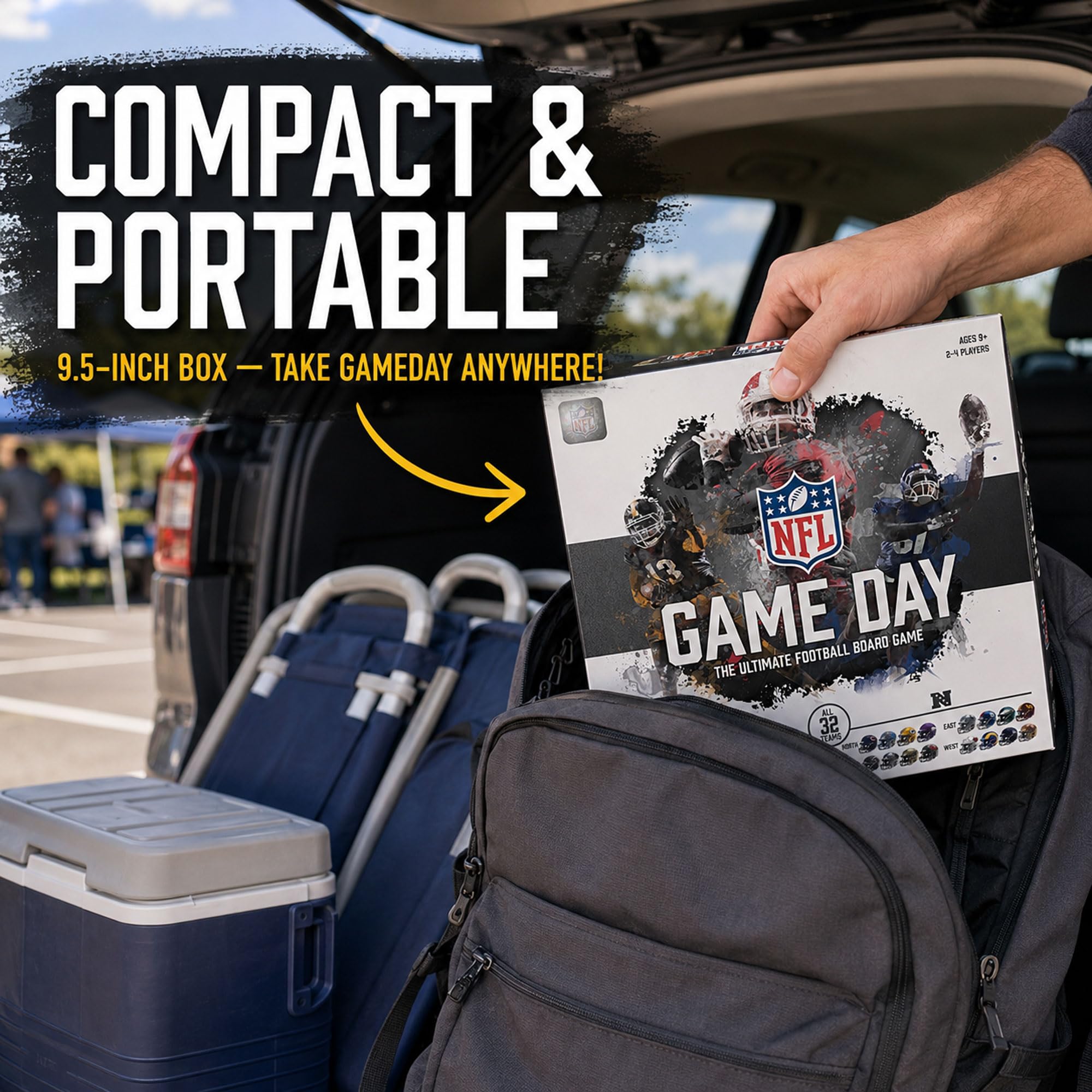 NFL Game Day: The Ultimate Football Board Game Game - Licenza ufficiale con tutte le 32 squadre, dai 9 anni in su, 2-4 giocatori, divertimento per la serata di gioco in famiglia o le feste