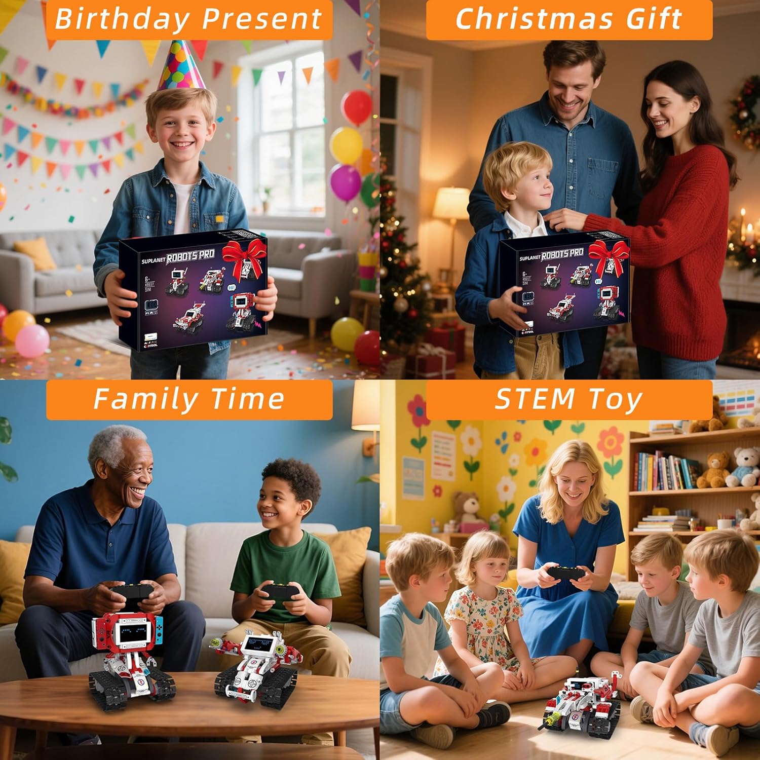 5 in 1 Robot Building Blocks Set for 8-16 Year Old Boys Girls Kids with APP or Remote Control Science Programmable & LED Display Screen,STEM Projects Educational Gifts for Kids (358PCS)