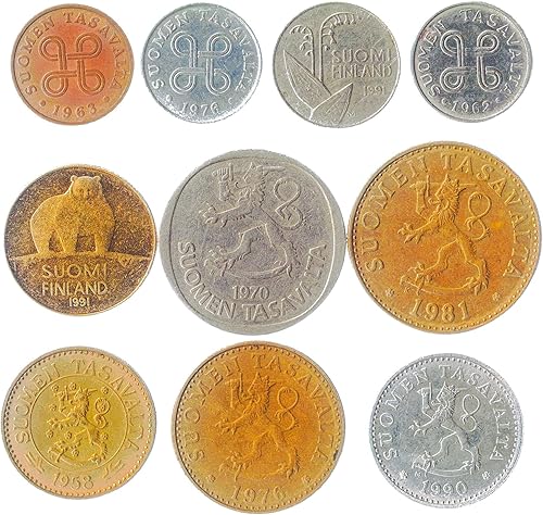 Miniatura 141 de Turquía 10 Monedas Mixtas Moneda Turca Antigua Kurus Bin Lira Desde 1957