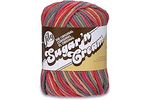 Lily Sugar'n Cream The Original Ombre Yarn 2oz, Vegan Yarn