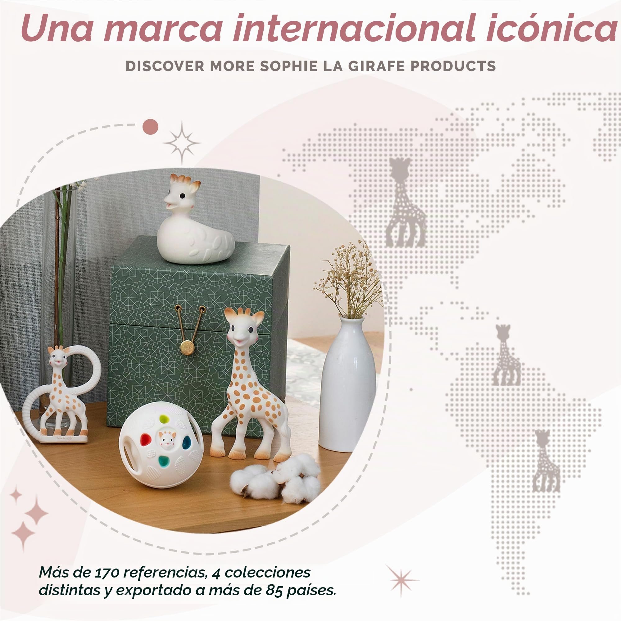 Sophie la Girafe - Mordedor - Colo'rings 4 Formas - Desde 3 Meses