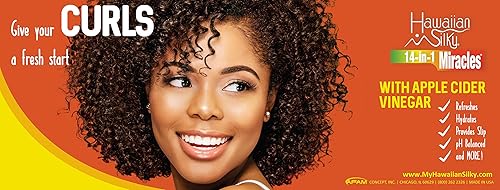 Miniatura 6 de Hawaiian Silky Hawaiian Silky - Tratamiento intensivo de yogur para el cabello milagros 14 en 1 con aceite de ricino negro, 16 onzas, blanco, 16