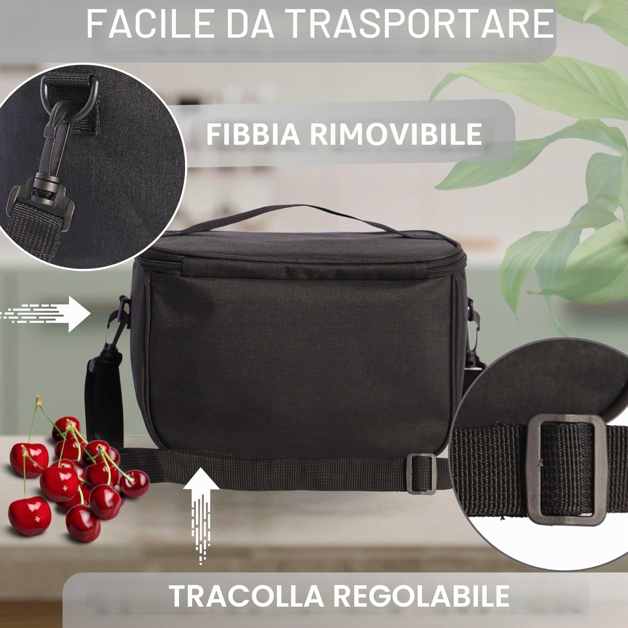 Coronel Lunch Bag Termica Piccola - Borsa Porta Pranzo per Ufficio Viaggio Picnic Scuola