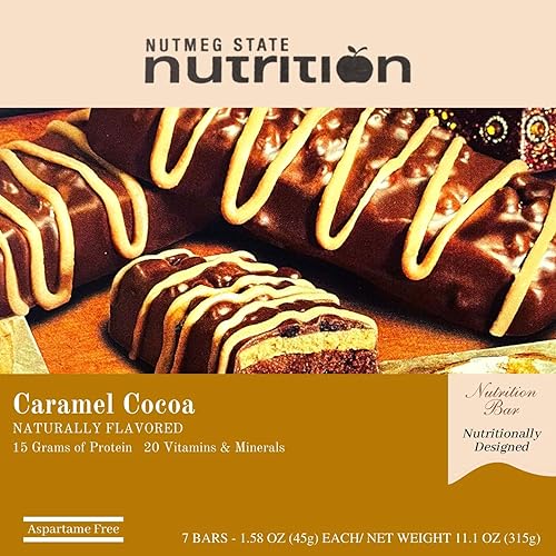 Nuez moscada State Nutrition - Barras de proteína cacao de caramelo 1 paquete
