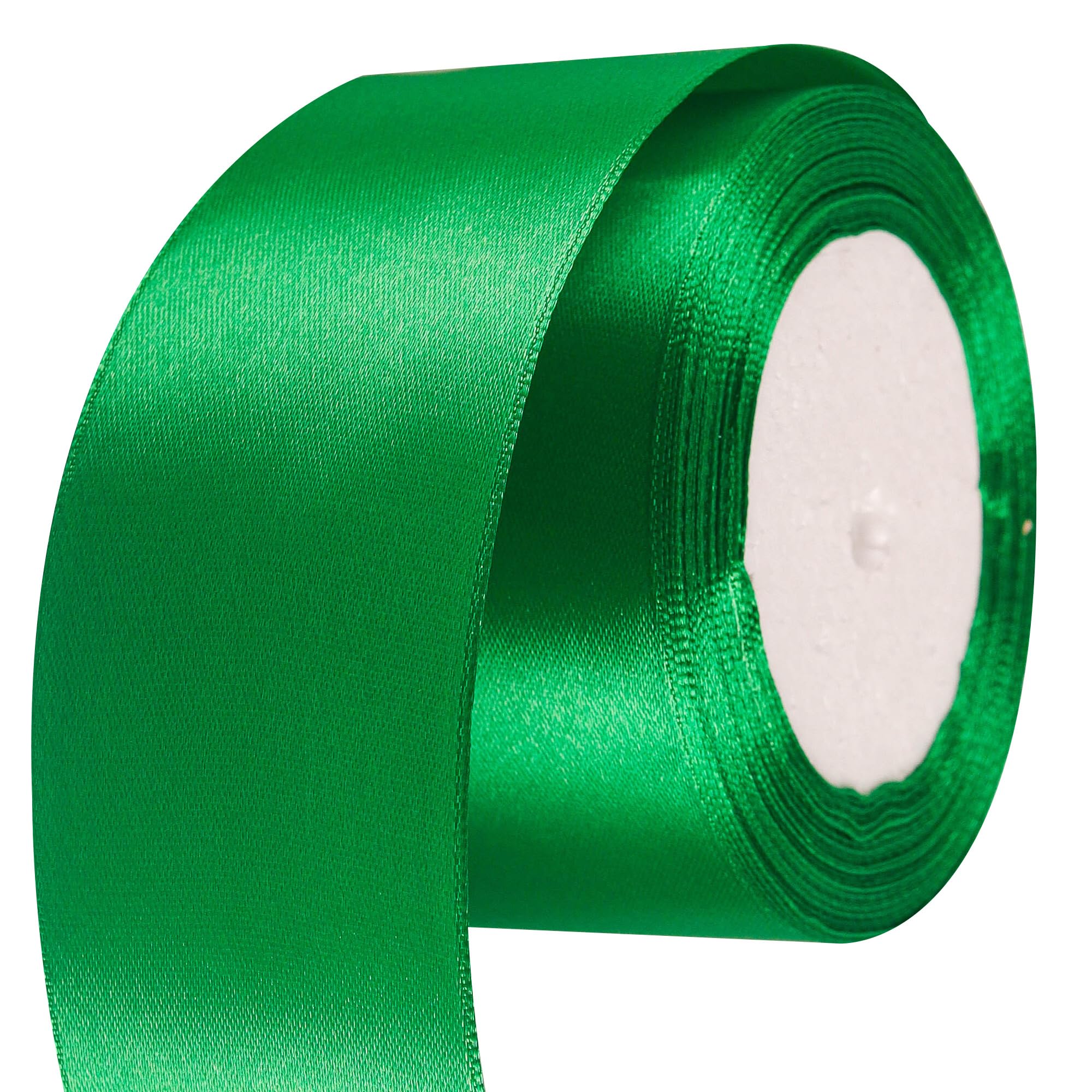 50mm Wide White Ribbon Thick Wedding Car Ribbon 22m, 2 inch Thick White Satin Ribbon for Gift Wrapping Wedding Car Christmas Birthday Cake Hair Bow Florist Bouquet Crafts Decorations — view 125