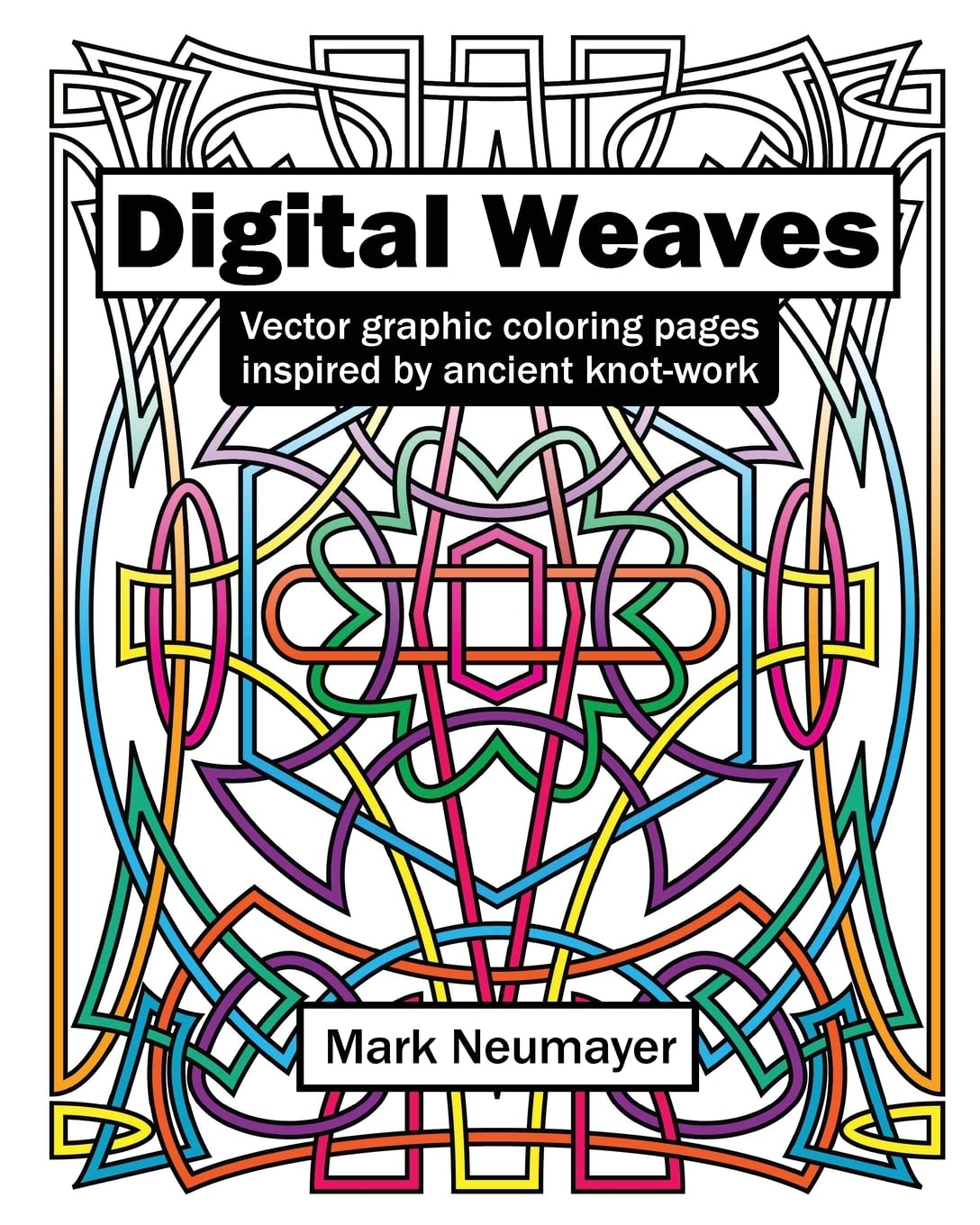 Digital Weaves: Vector Graphic Coloring Pages Inspired by Ancient Knot-work