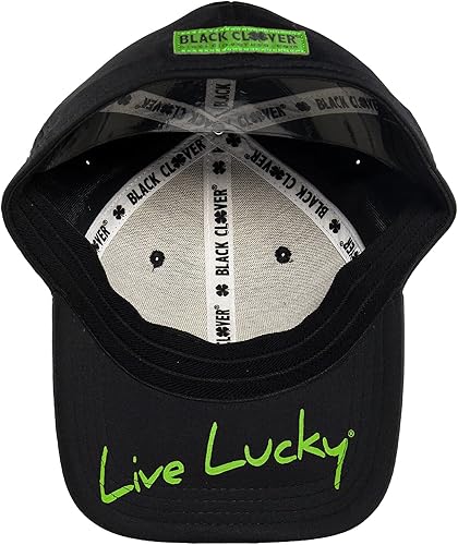 Vista 4 de Black Clover Mens Premium Clover 51 Cap BlackLime