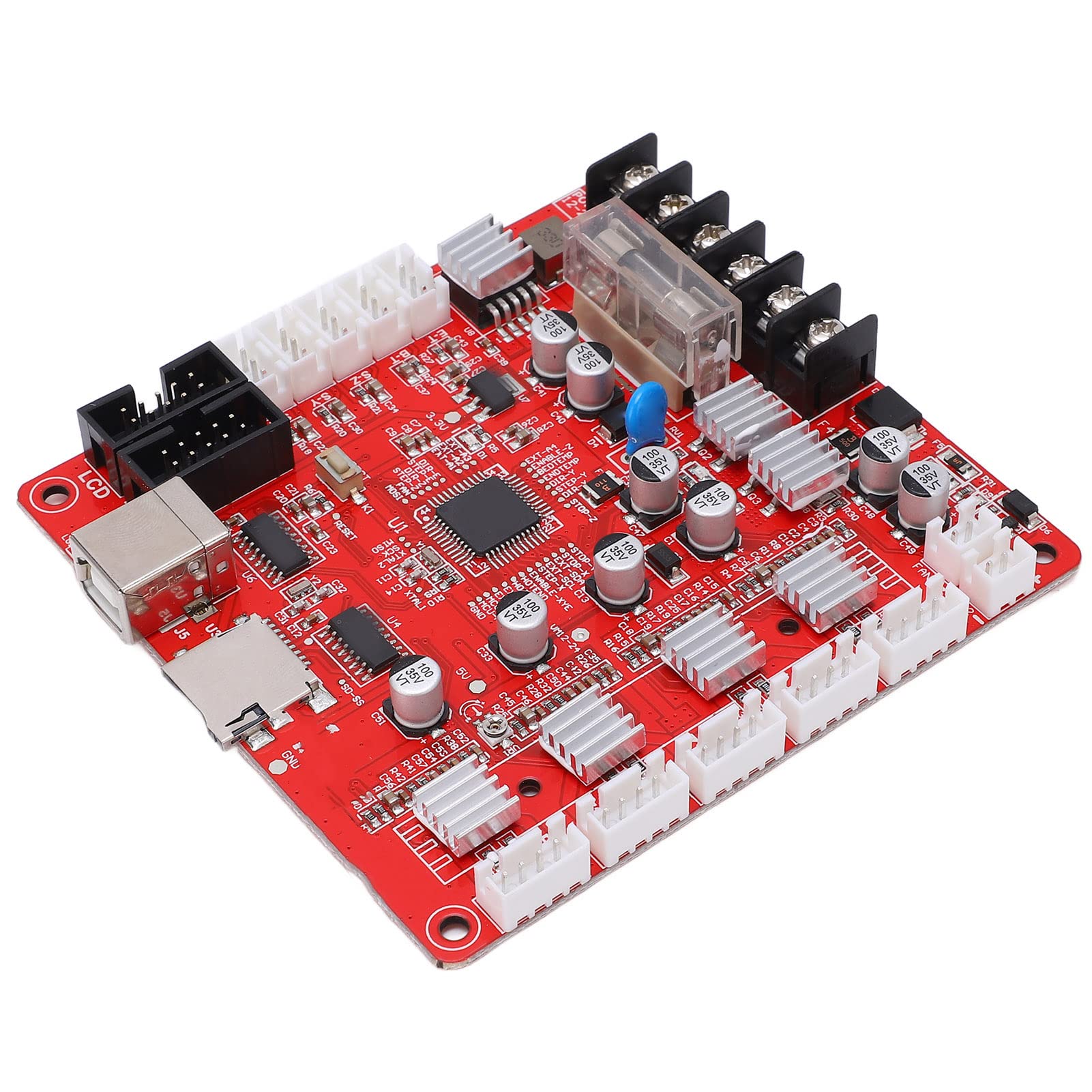 Módulo de placa base de impresora 3D, interfaz USB de motor A4988, 12 V, 24 V, para Anet A6, placa de control de alta eficiencia para entusiastas de la impresora 3D
