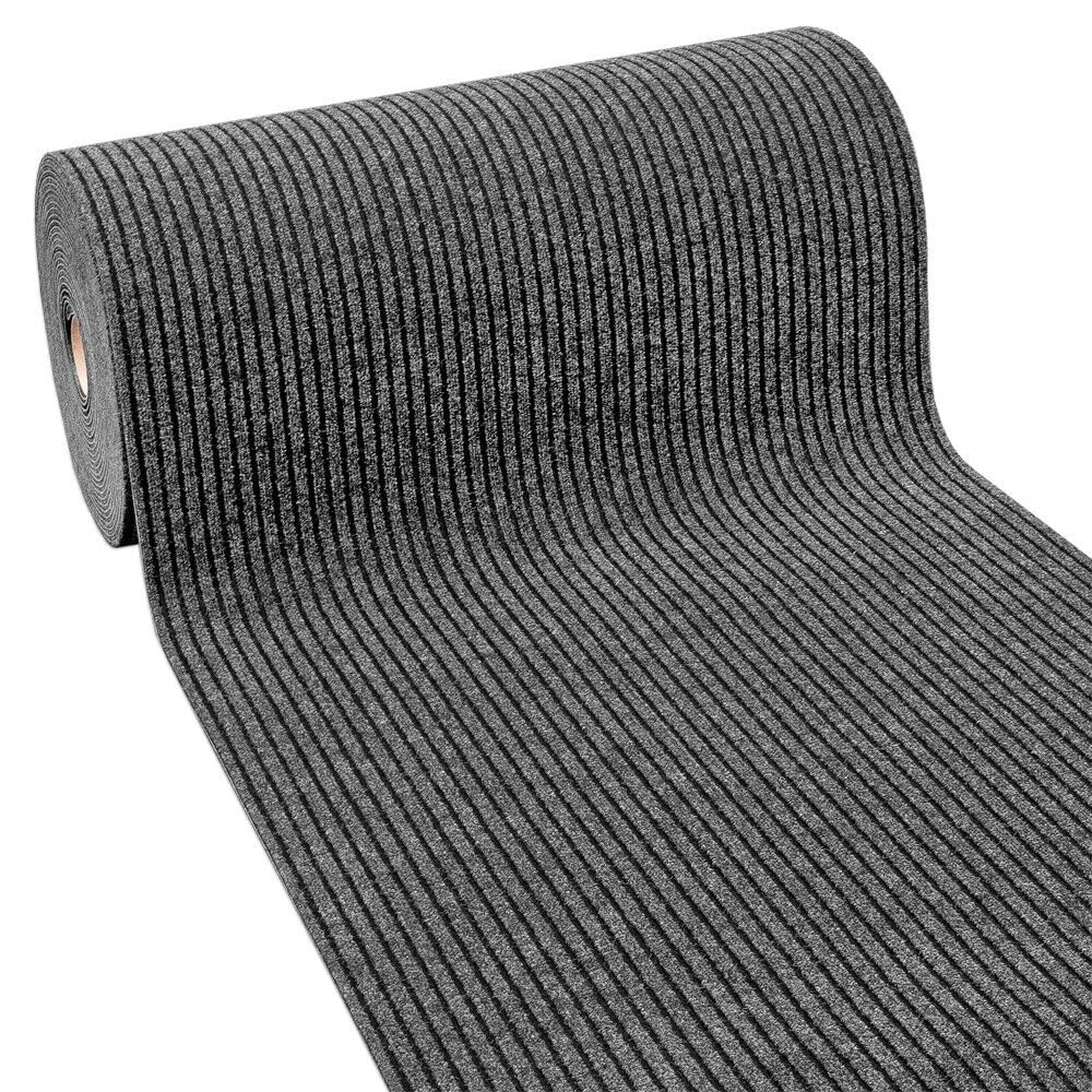 emmevi Tapis antidérapant pour couloir, moquette épaisse, intérieur extérieur, tapis d'entrée à rayures, 100 x 280 cm