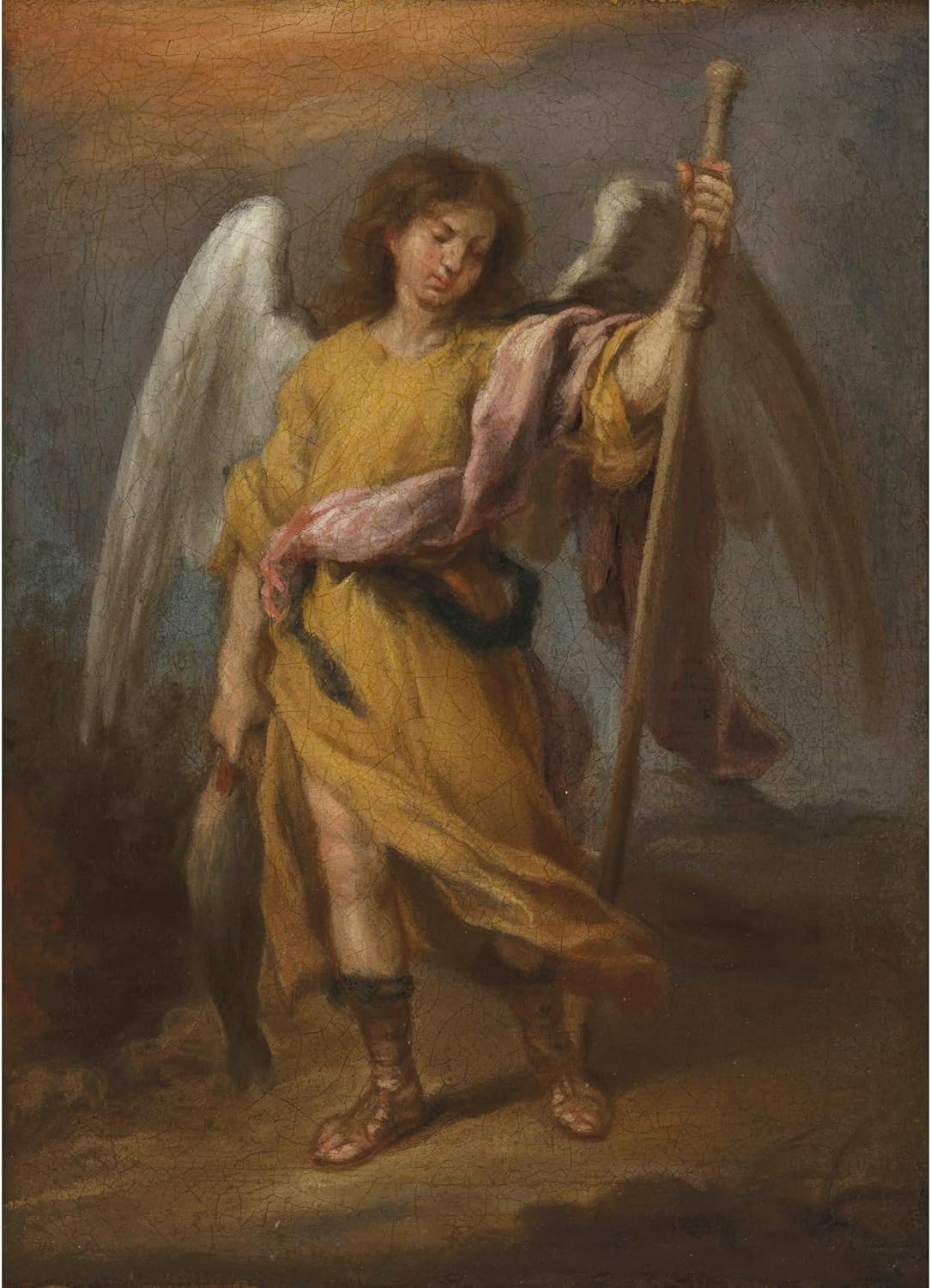 ArtDirect Archangel Raphael Unframed Art Print Giclee Poster by Bartolomé Estebán Murillo - Ready for Framing with Customization Sizes 7x10, 10x14, 14x20, 24x33, 35x48 and 43x60 inches