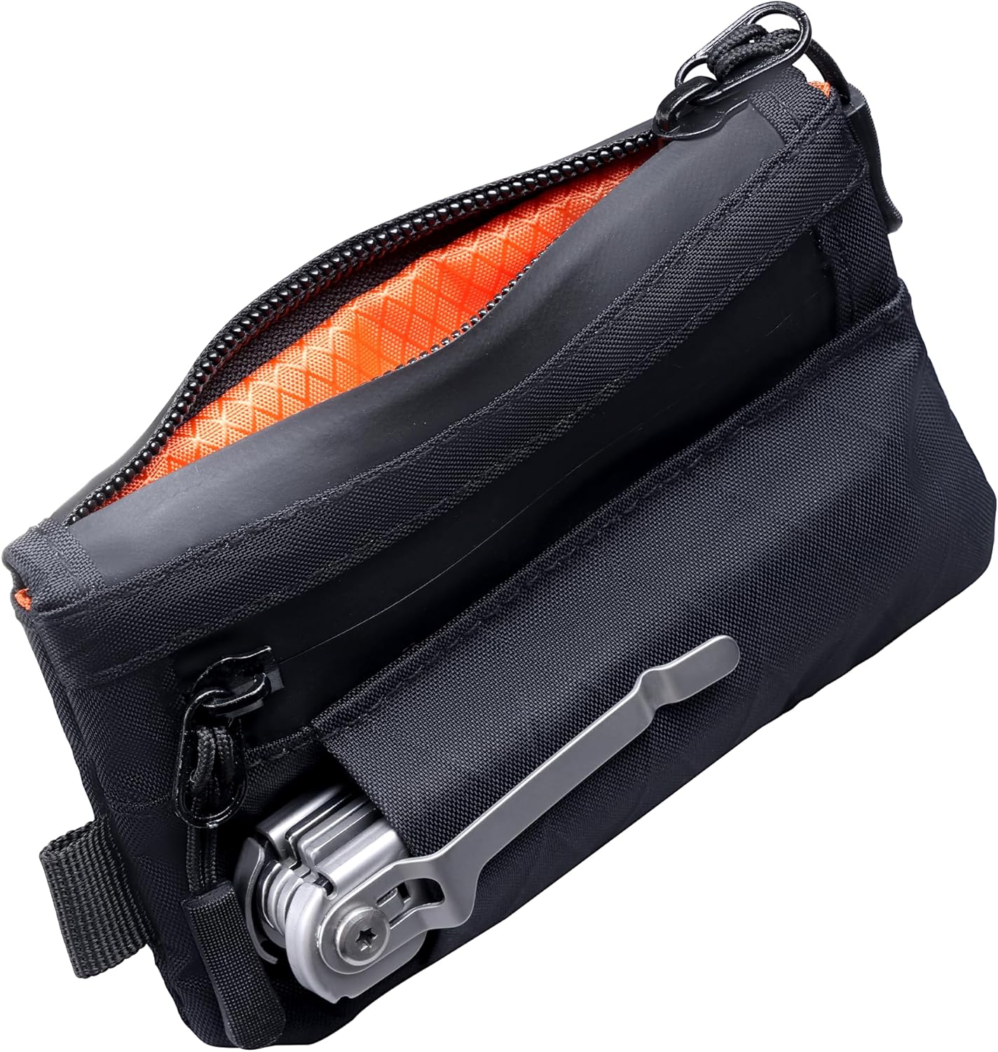 EDC Pouch RFID Blocking Tactical Zipper Wallet, Waterproof Wallet for Men (Holds 1–12 Cards)