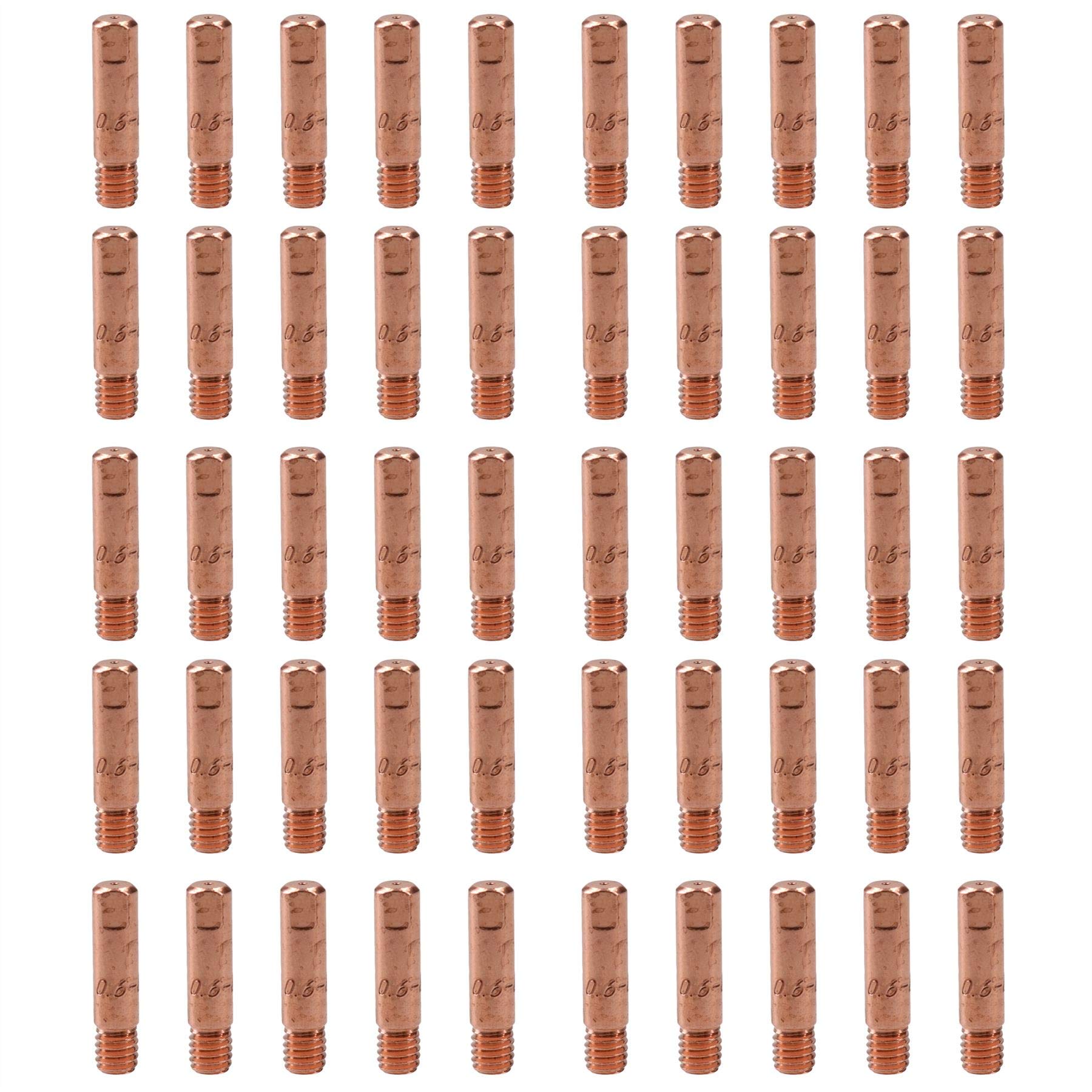 Ab Tools 0.6Mm Mig Welding Welder Round Contact Tips For Mb15 Euro Torches 50Pk