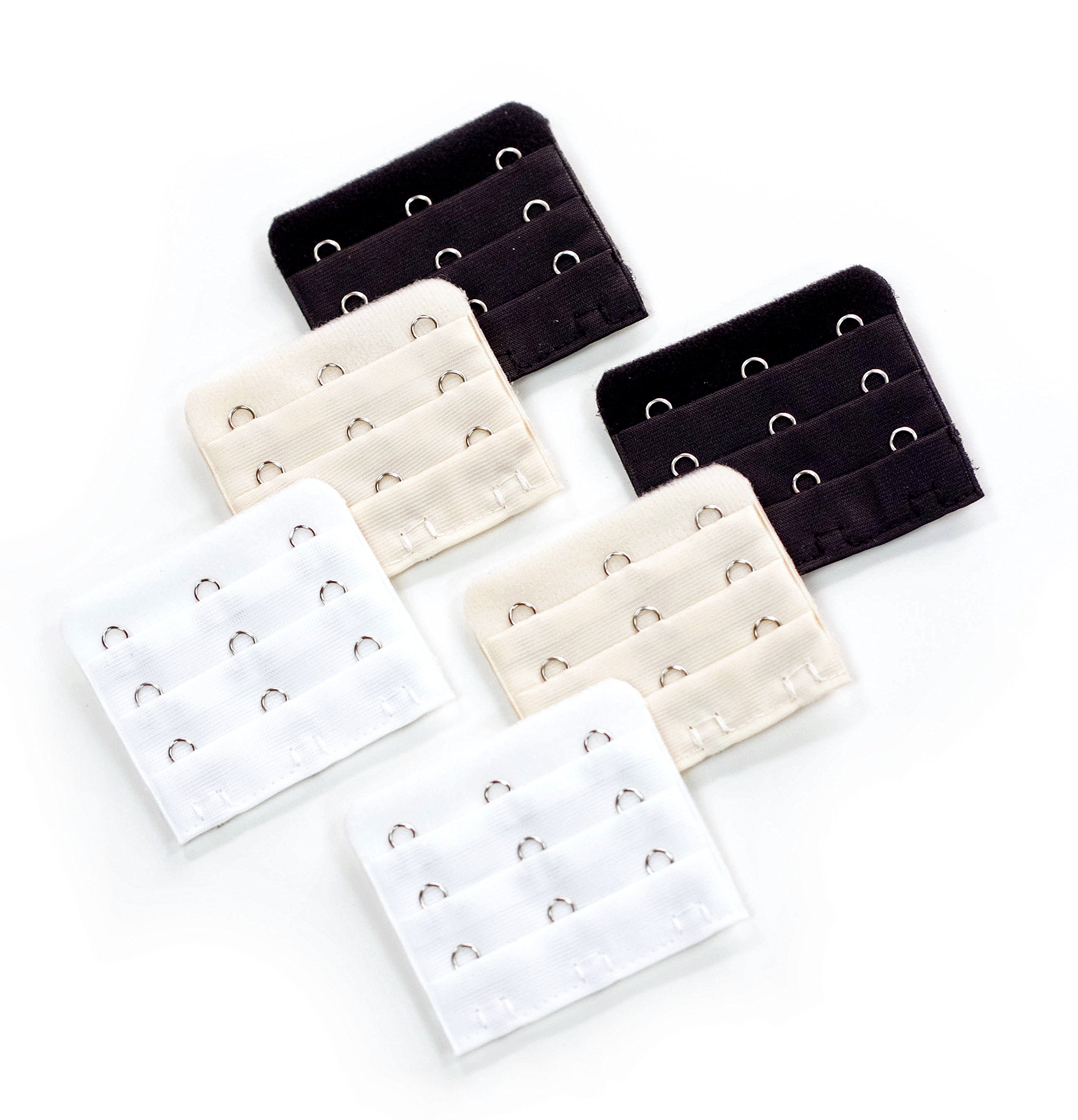 Three-hook Bra Extender 9-pack (3 x black, 3 x white, 3 x beige)-image-16