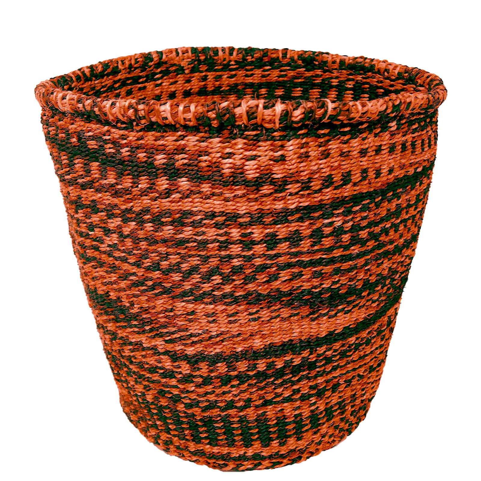 ORIKAGO かご L ? 30センチ 鉢カバー 籠 ゴミ箱 こども リビング 手作り ? マーブル ピンク・ナチュラル ｜ORIKAGO かご L － 鉢カバー 室内 籠 30センチ ゴミ箱 こども