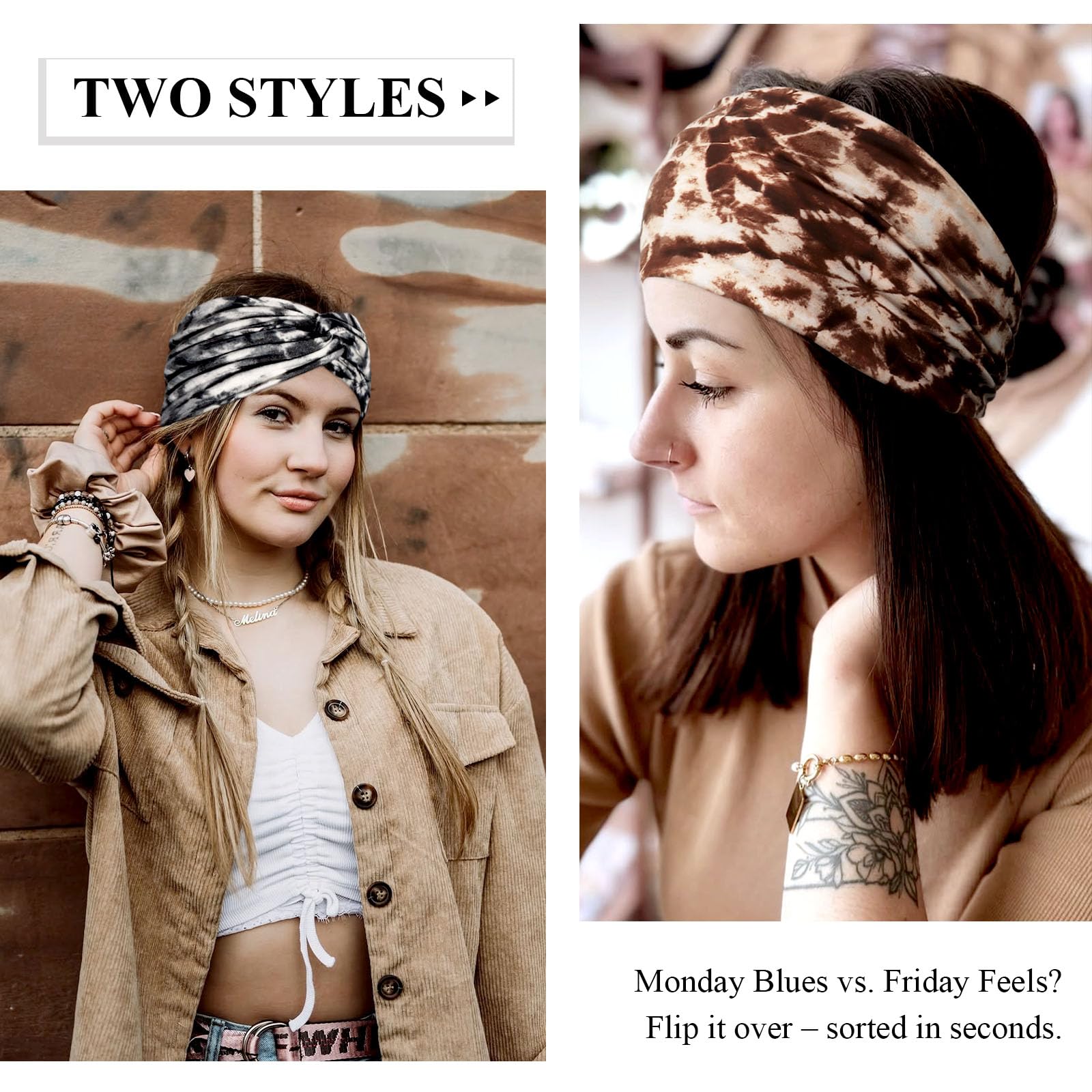 Kavya Headbands for Women's Hair Hair Bands 4-Pack - Image 2