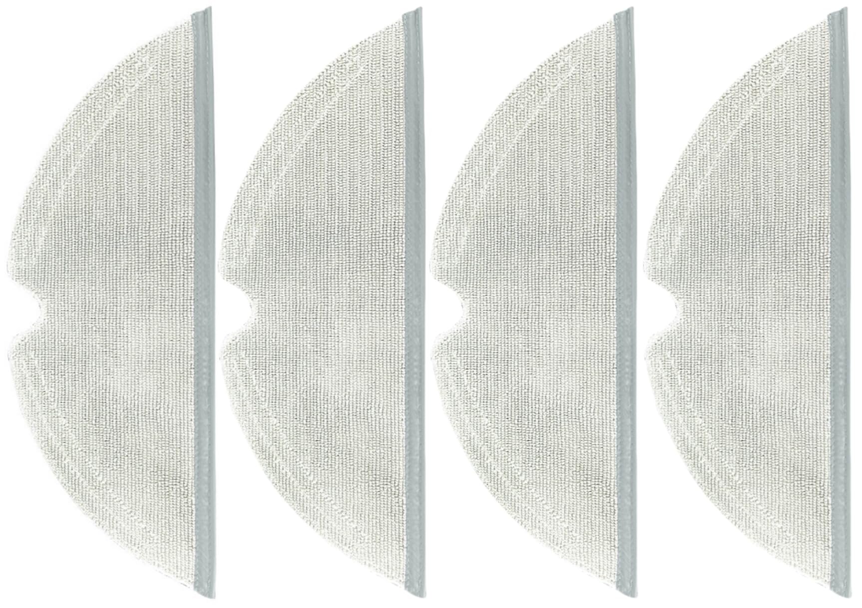 4 Pack Mop Pad Replacement Parts for Roborock Q7 Max / T8 Robot Vacuums, Microfiber Mop Cloths Set Accessories Kit Repair Spare Replace Attachments