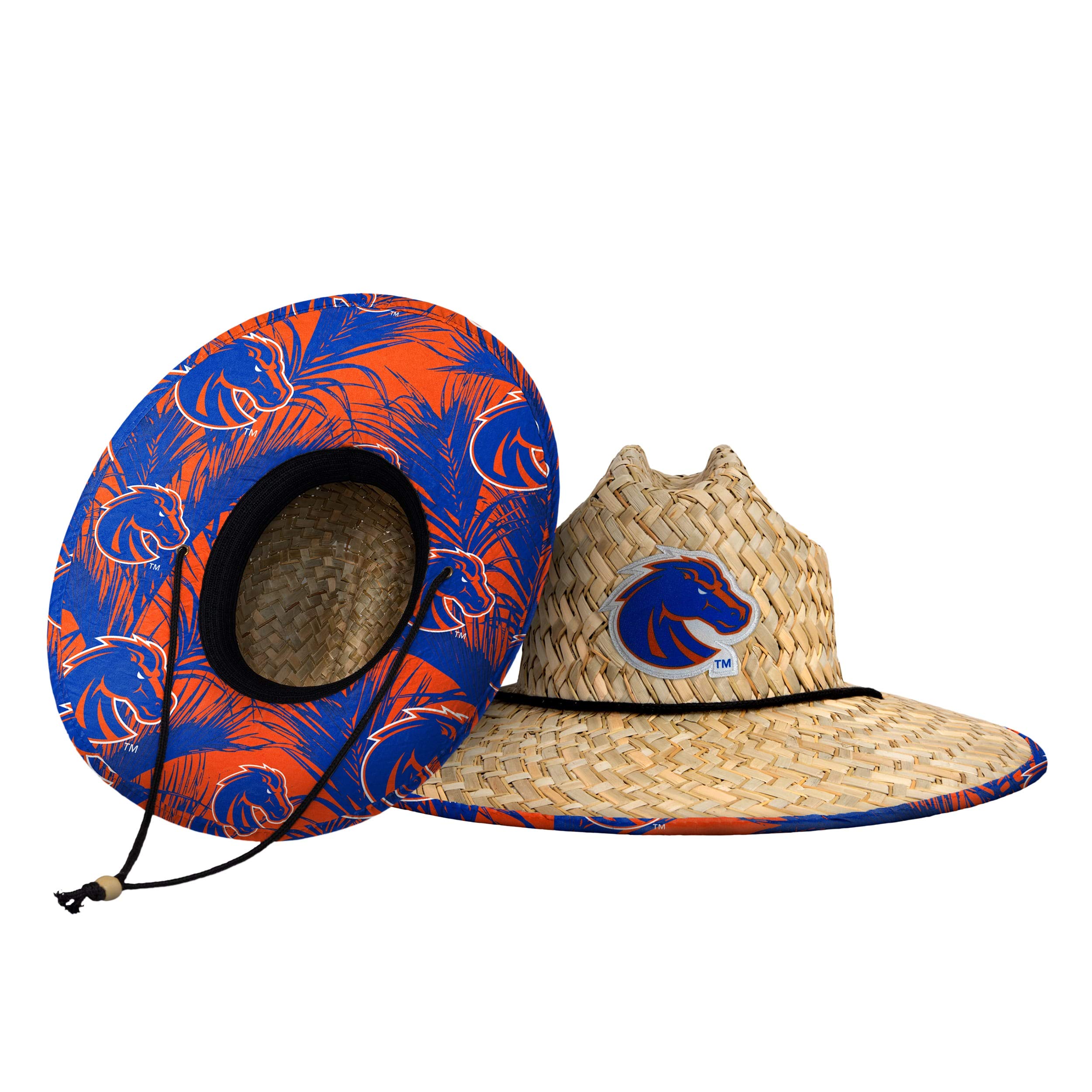 FOCO Men's NCAA College Team Logo Floral Straw Sun Hat
