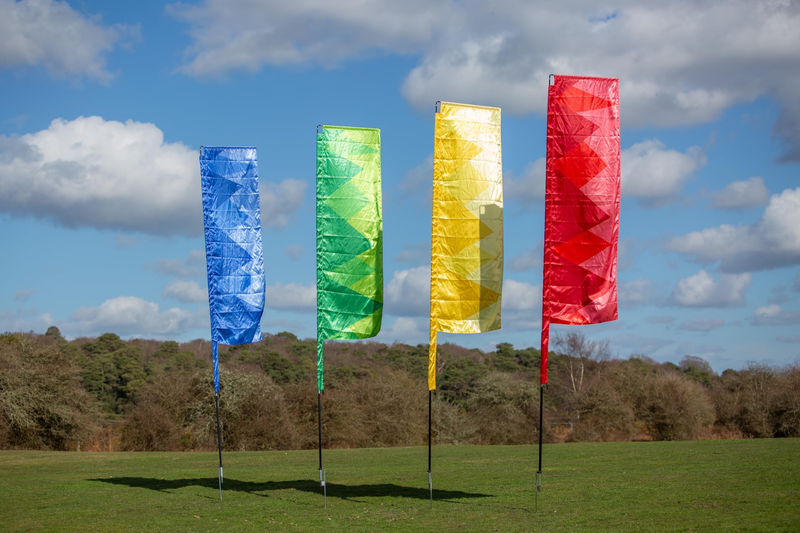 Square Top Festival Flag Shades Of... (Yellow, 4m)