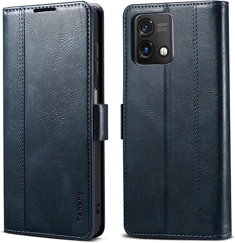 HAII Funda con tapa para Moto G Stylus 5G 2023, funda de piel tipo cartera con bloqueo RFID, ranura para tarjeta de crédito y función atril, cierre