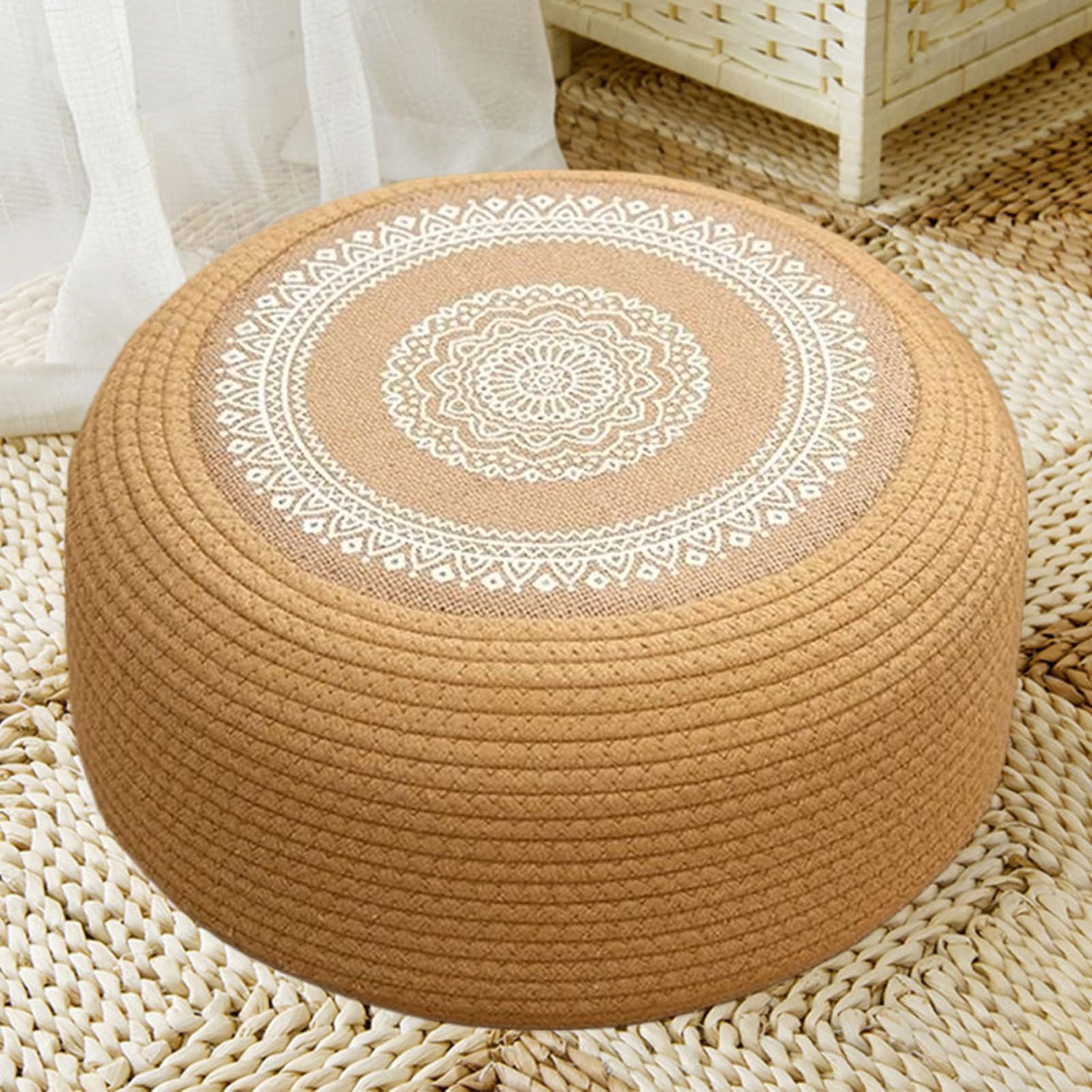 da pavimento – in velluto a coste fatto a mano, design moderno, seduta spessa e confortevole, grande tappetino puzzle Fùton per dormire, meditazione, soggiorno, ufficio, scrivania