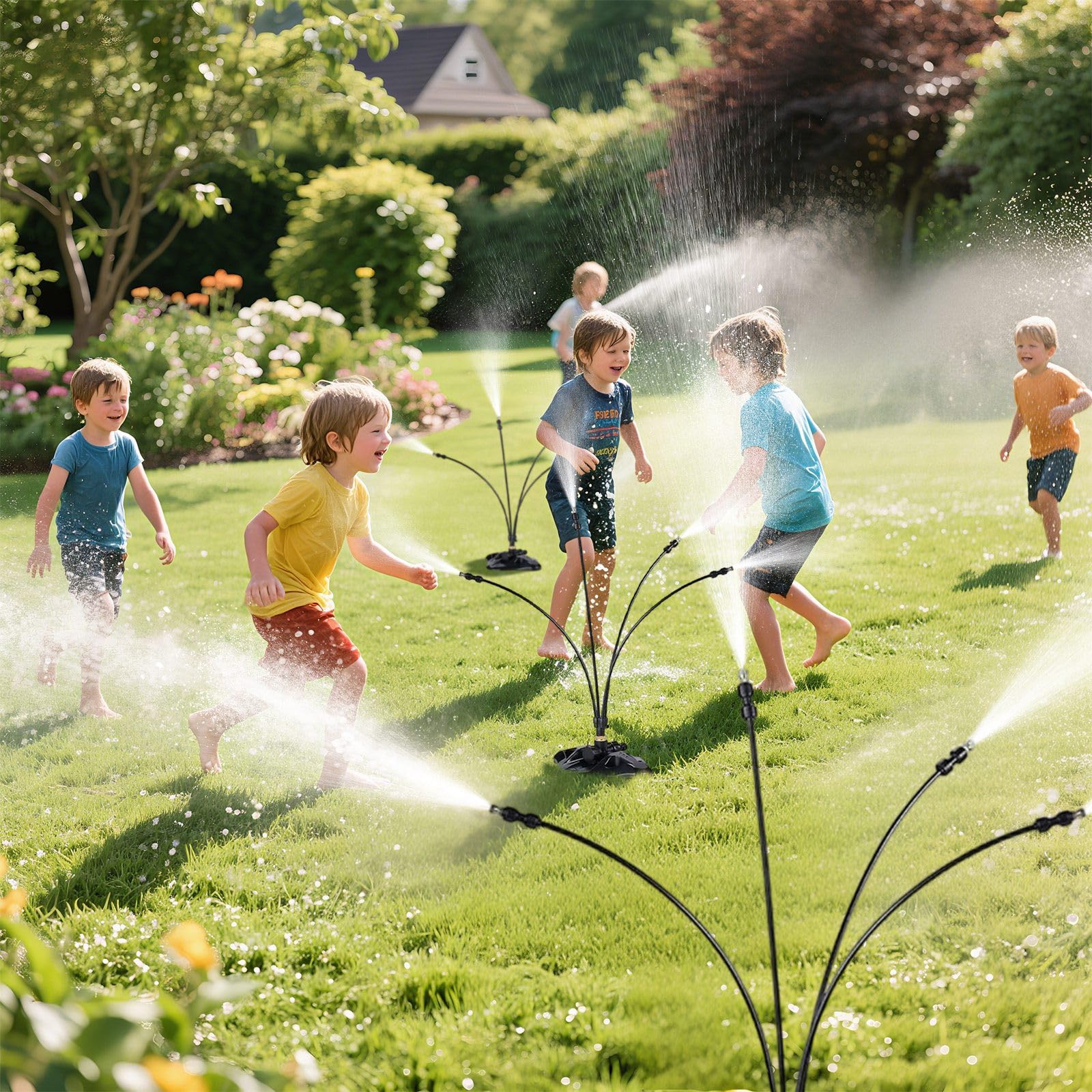 Standing Spray Mist Cooling, Standing Misters for Outside Patio, Stand Misting System for Cool Outdoor, Adjustable Height, Portable Water Misters for Mist Playing, Patio Cool, Backyard, Porch