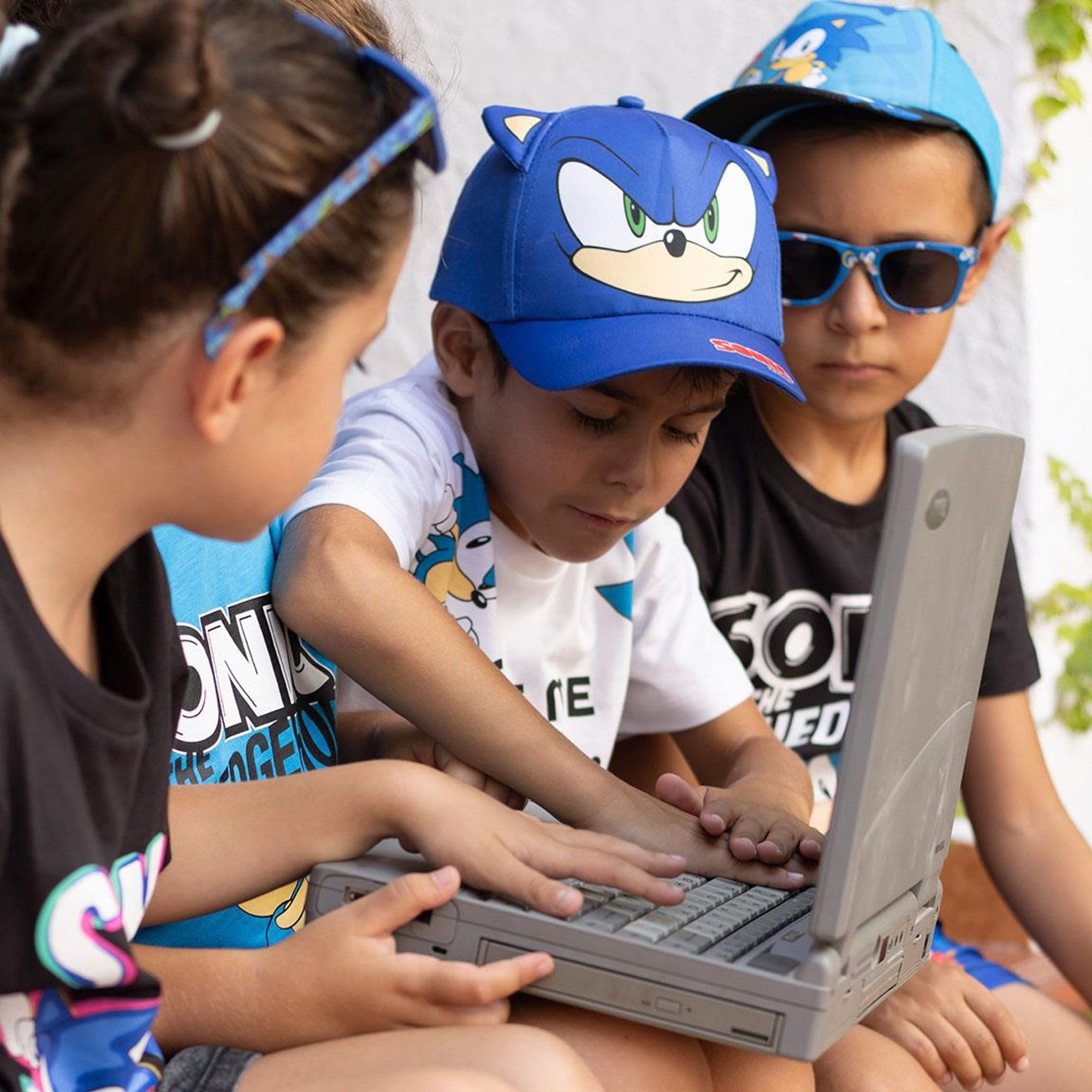 Sonic Gorra Infantil Azul 53 cm Algodón Poliéster Original