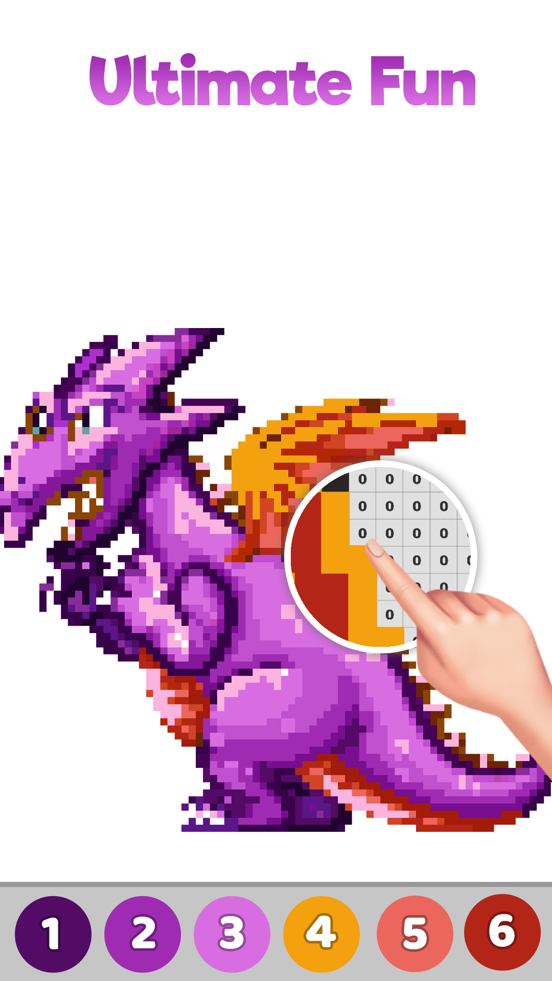 Dragons Pixel Art Paint by Number, Sandbox Coloring Book PagesAmazon