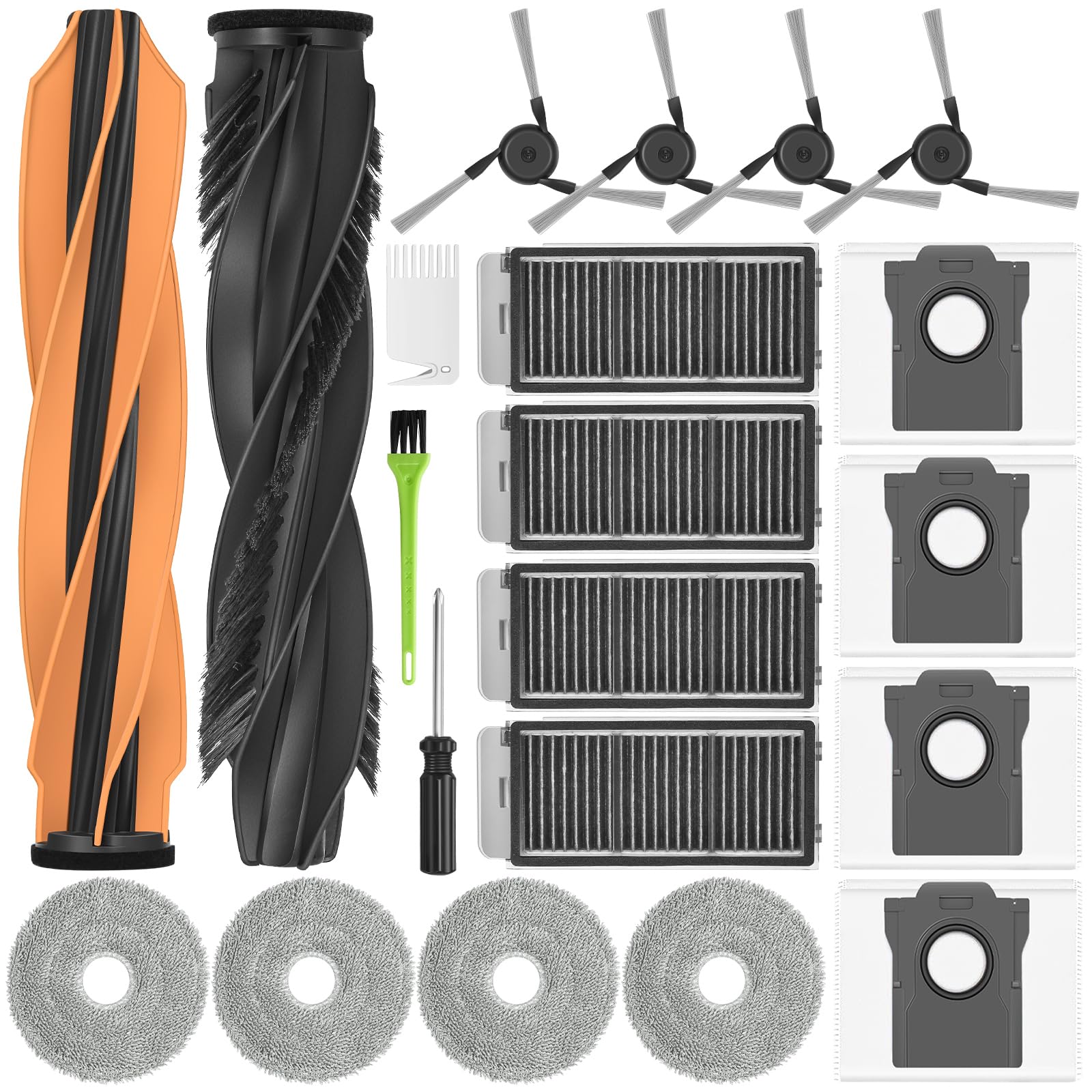 DrRobor X50 Ultra Replacement Parts for Dreame X50 Ultra Complete/L50 Pro Ultra/L40S Pro Ultra/Mova V50 Ultra Vacuum Cleaner Accessories Includes Main