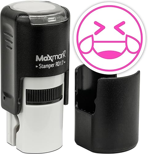 Miniatura 60 de MaxMark Sello Emoji Redondo Autoentintado - Corazón - Tinta Púrpura