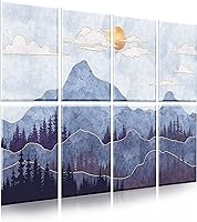 Vista 17 de Paquete de 6 paneles de pared acústicos artísticos decorativos, mejor tratamiento acústico que la espuma, paneles de pared de alta calidad