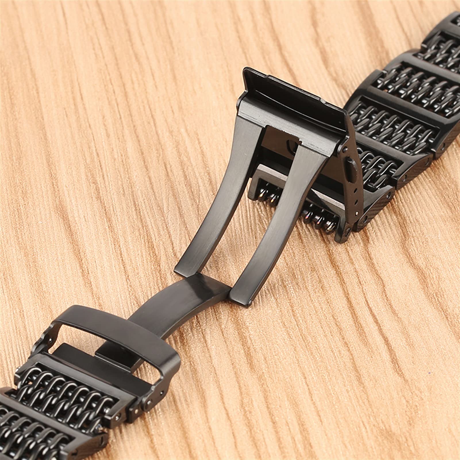 QHQQXN Uhrenarmband Mesh-Armband 8 mm 10 mm 12 mm 14 mm 16 mm 18 mm 20 mm 22 mm 24 mm Edelstahl-Zubehör