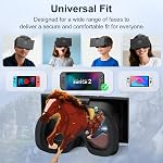 Upgraded VR Headset for Switch 2 (2025), Switch 2 VR Virtual Boy Glasses with Adjustable HD Lenses and Comfortable Head Straps with Widen Padded, Labo VR Kit 3D Goggles for Accessories, Black