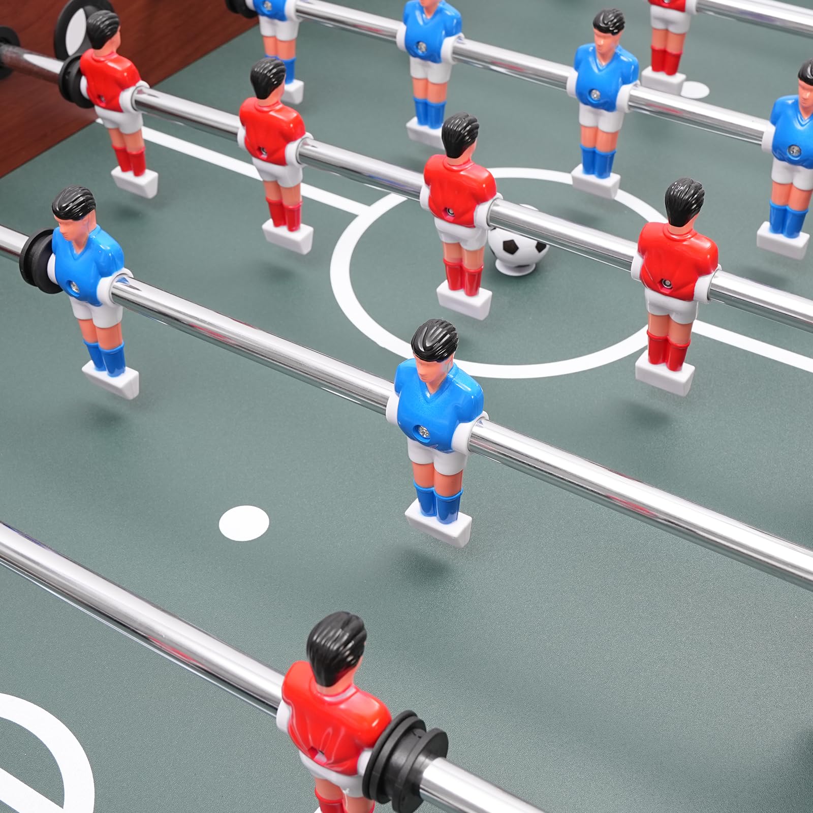 Futbolín, futbolín, futbolín para niños y adultos, futbolín infantil, sin costuras, techos de juego, juego de fiesta 120 x 61 x 81 cm