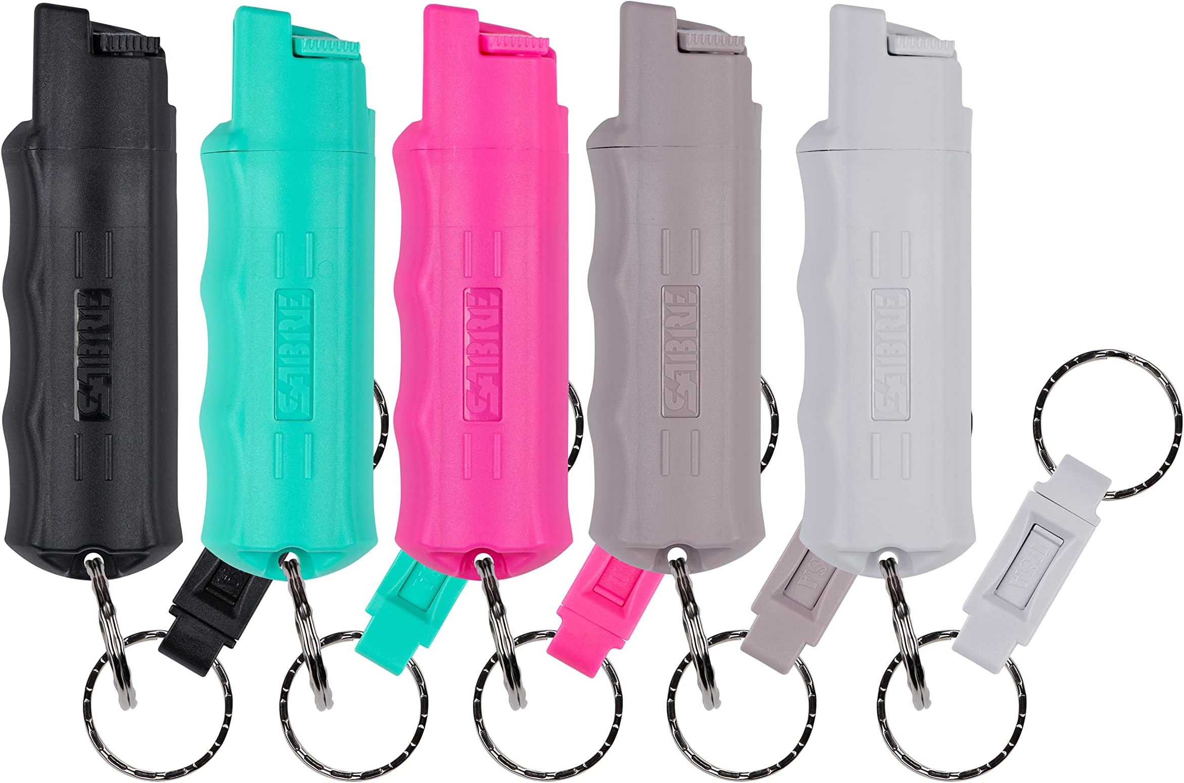 Pepper Spray - Quick Release Keychain for Easy Carry & Fast Access, Max Police Strength Self Defense OC Spray With UV Dye, 10 Sec. Spray Time, Finger Grip - Faster Aim, 0.54 fl oz, Secure Safety