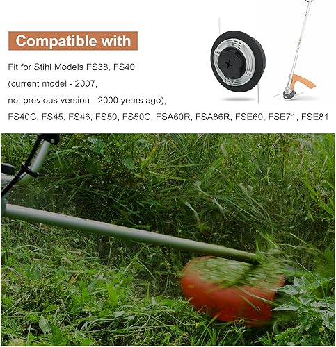 Miniatura 6 de Cabezal de recortadora C6-2 para Stihl AutoCut C6-2 Weed Eater se adapta a FS38 FS40 FS40C FS45 FS46 FS50 FS50C FSA60R FSA86R FSE60 FSE71 FSE81