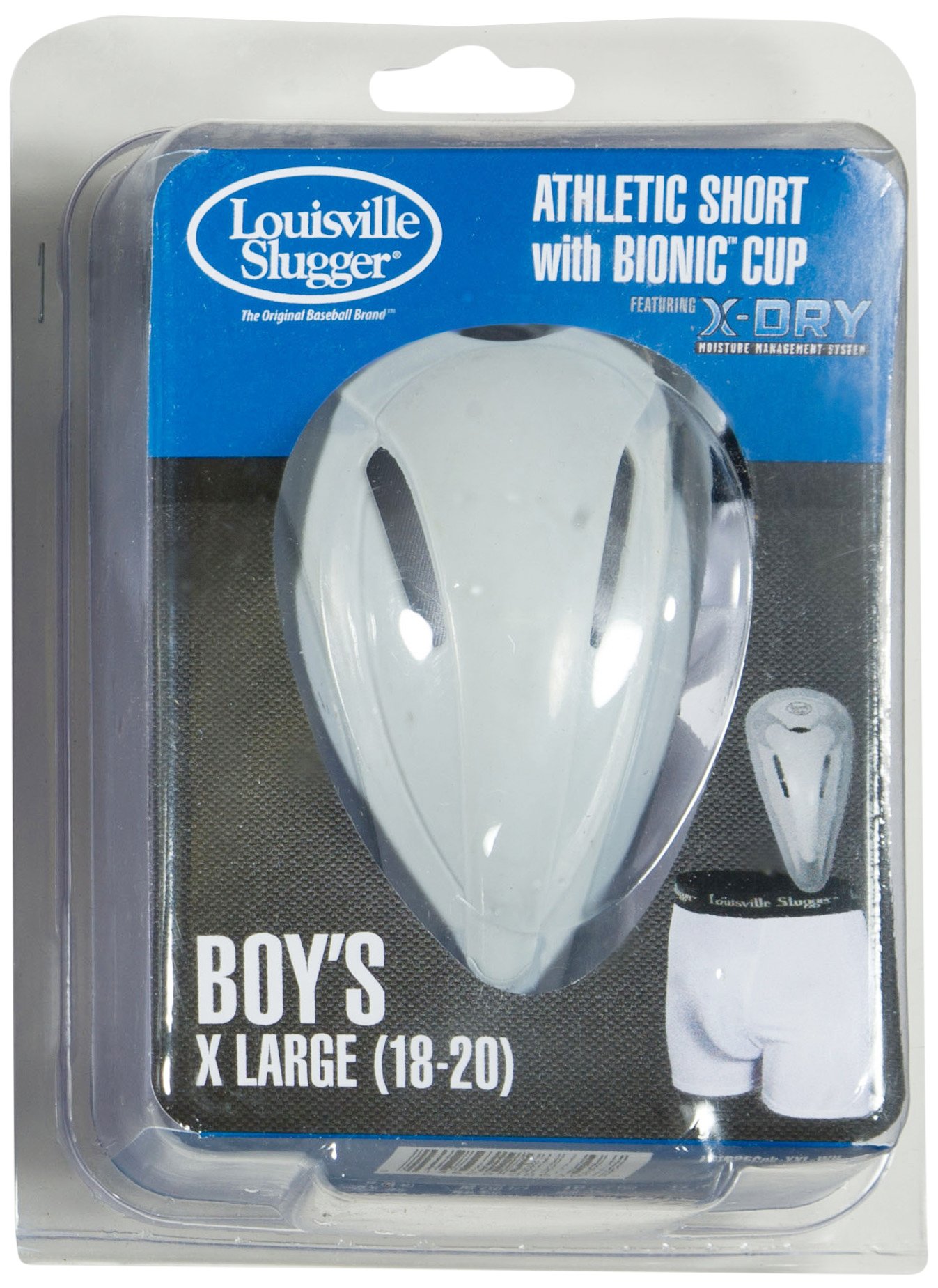 Louisville Slugger Boy's Slugger Athletic Shorts with Protective Cup