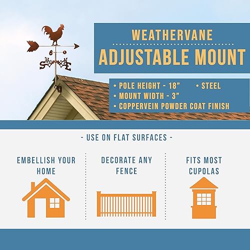 Vista 9 de Swen Products Veleta de Gallo (montaje de techo incluido)