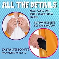 Vista 14 de Funziez! - Disfraz de Halloween para adultos, disfraz de animales y criaturas marinas, mameluco afelpado para cosplay, para mujeres y hombres