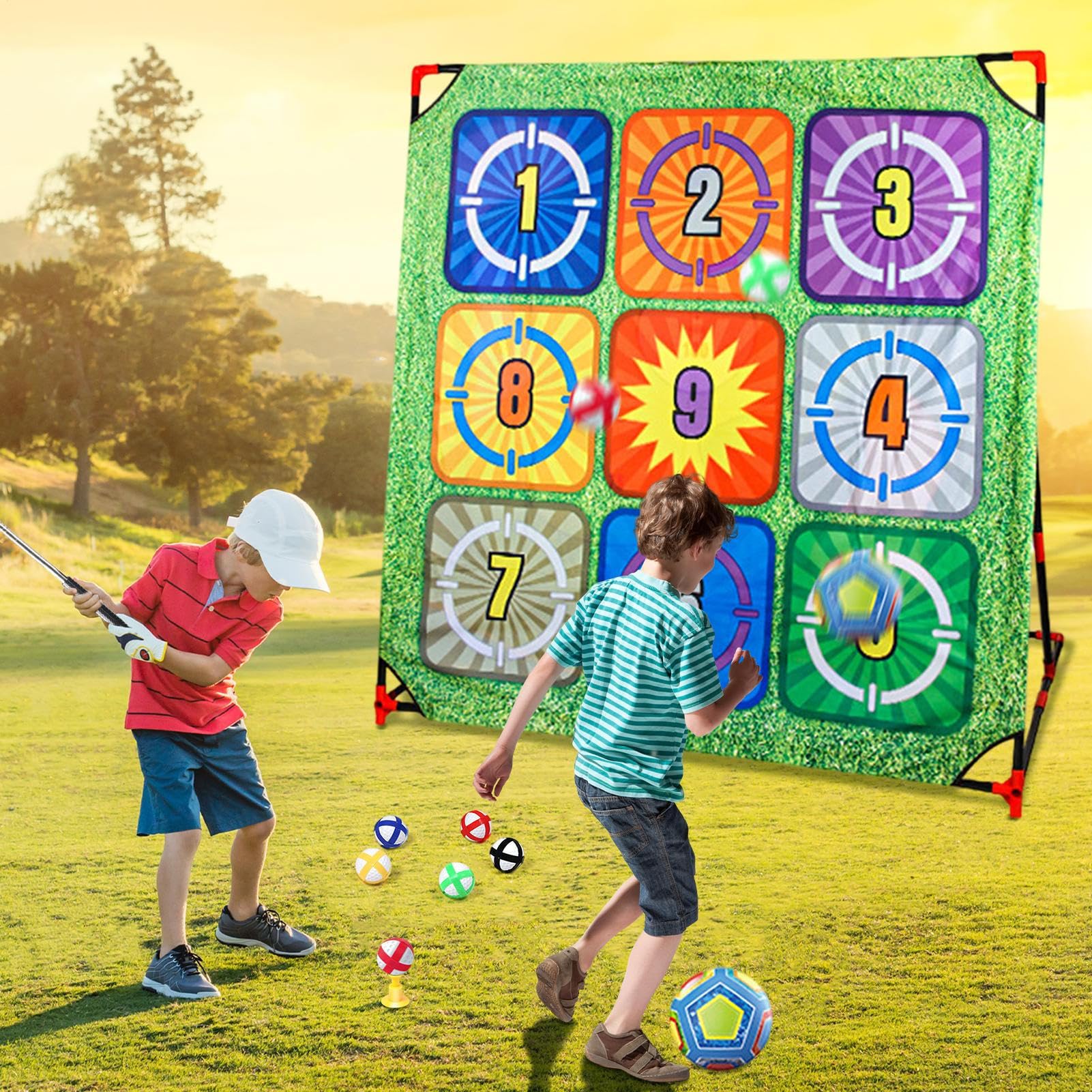 Di Golf Da Giardino Per Esercitarsi Al Colpo Di Golf | Giocattoli Sportivi Interattivi Per Calcio All'aperto Accessorio Per Allenamento Per Pratica Familiare In Giardino Festa