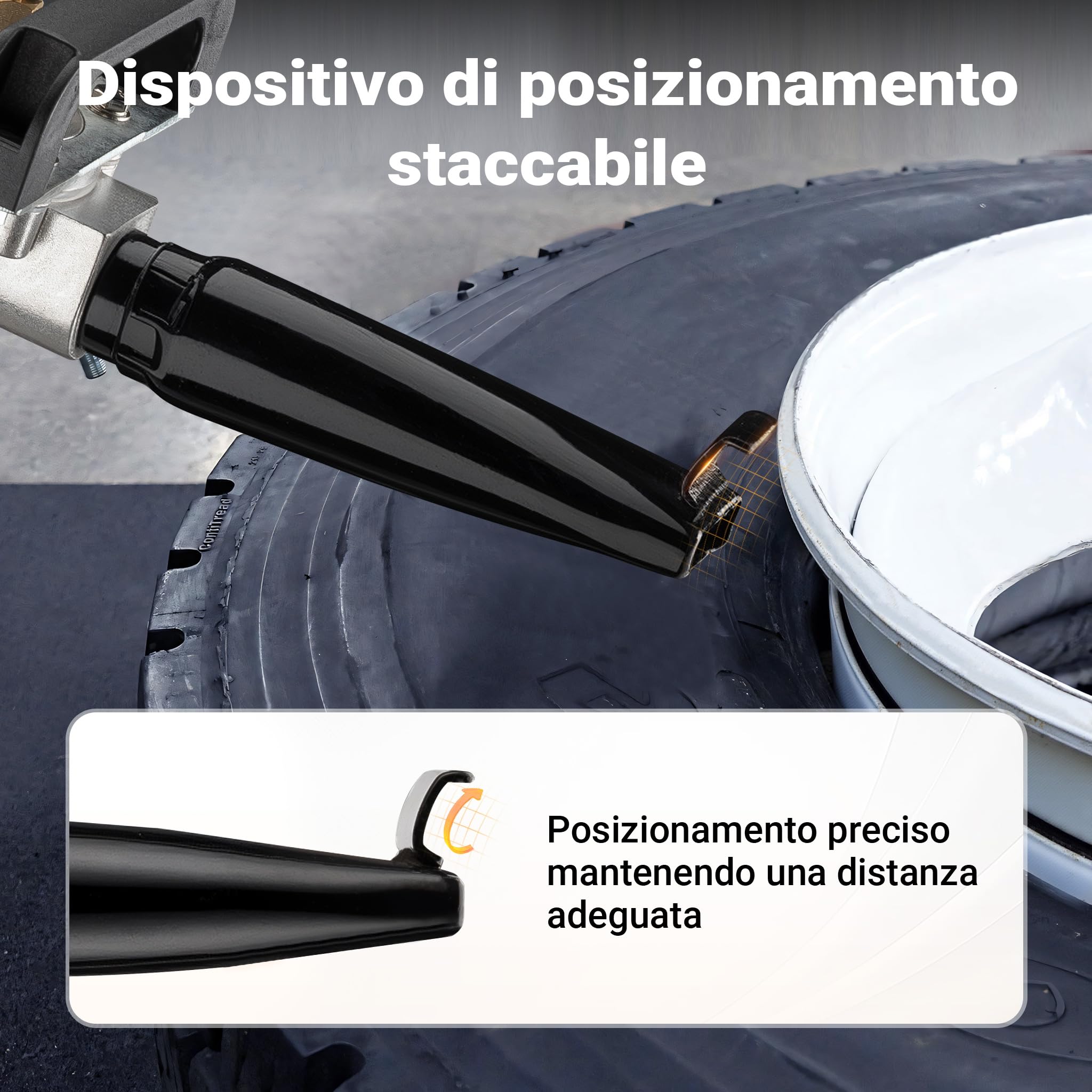 Wiltec Booster gonfiaggio Pneumatici ad Aria compressa, gonfiatore rapido gomme Portatile, 7 l, per Pneumatici da 6-8 Bar, Pompa d'urto, compressore per Auto e Moto