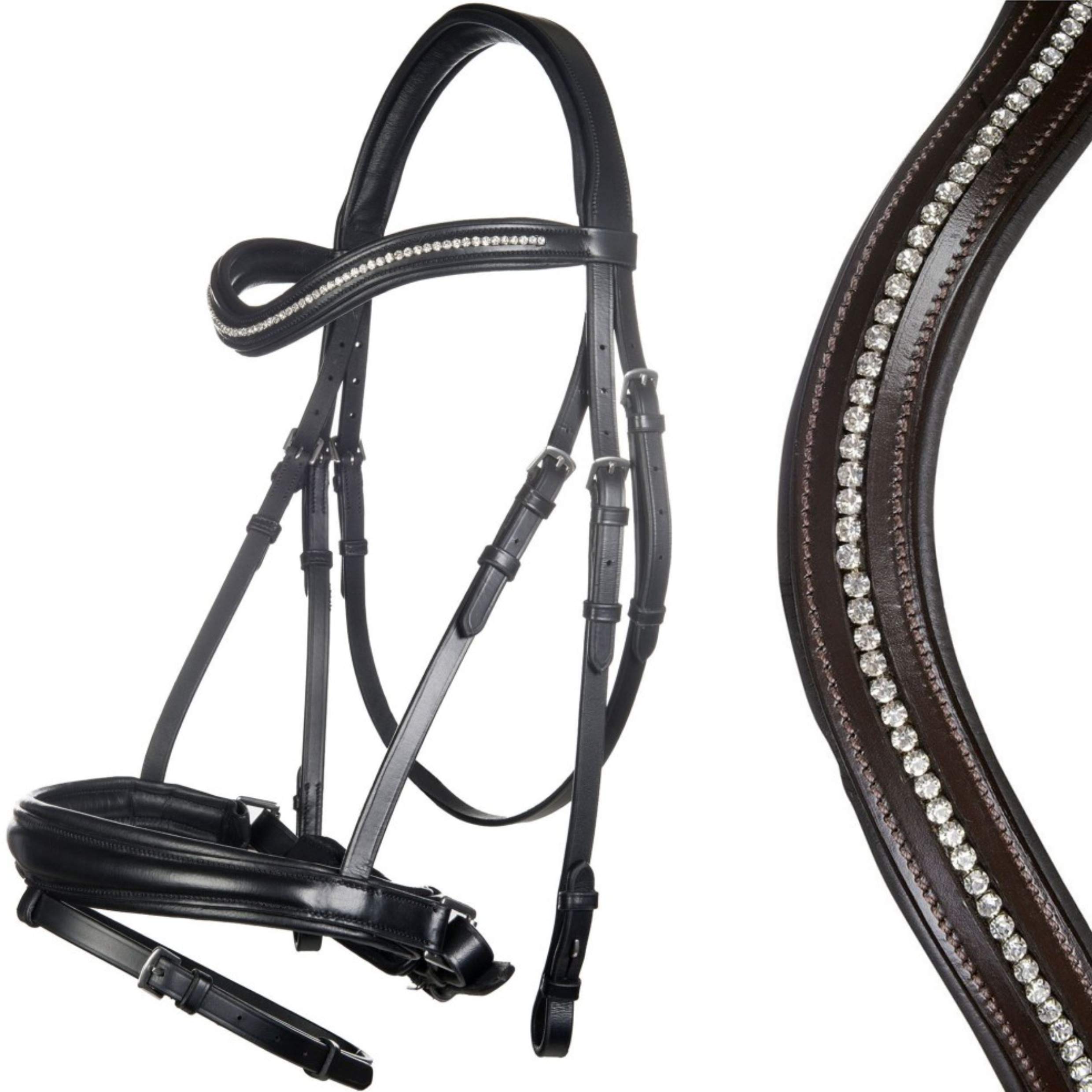 Bridon Anna HKM marron en taille unique pour le confort de votre cheval