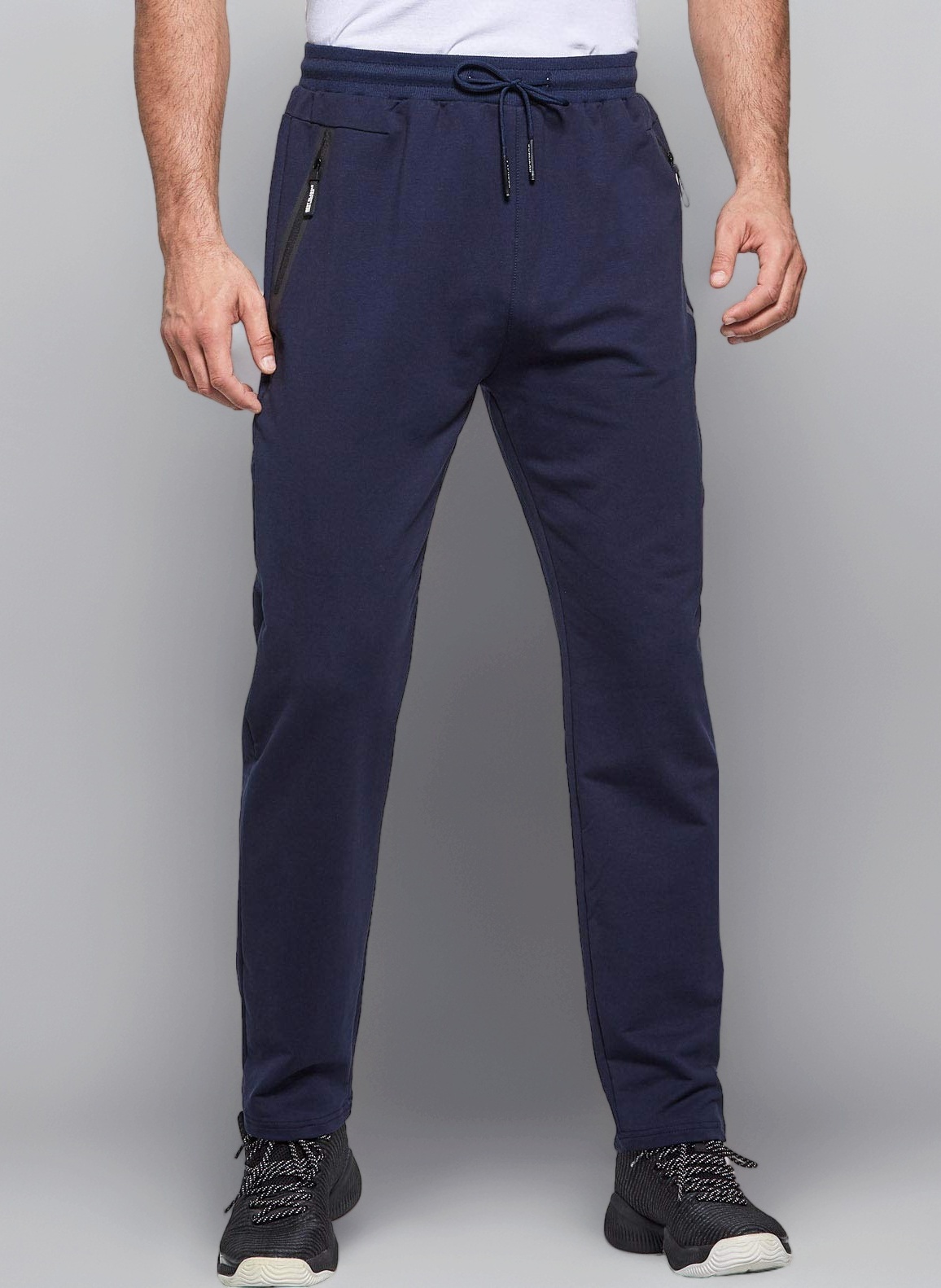 Tracksuit Bottoms Mens Joggers Slim Fit Gym Sports with Zip Pockets