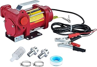 12V DC 10GPM Self-priming Heavy-duty Gasoline Fuel Oil Transfer Pump with Explosion-proof for Gasoline Diesel Kerosene & More