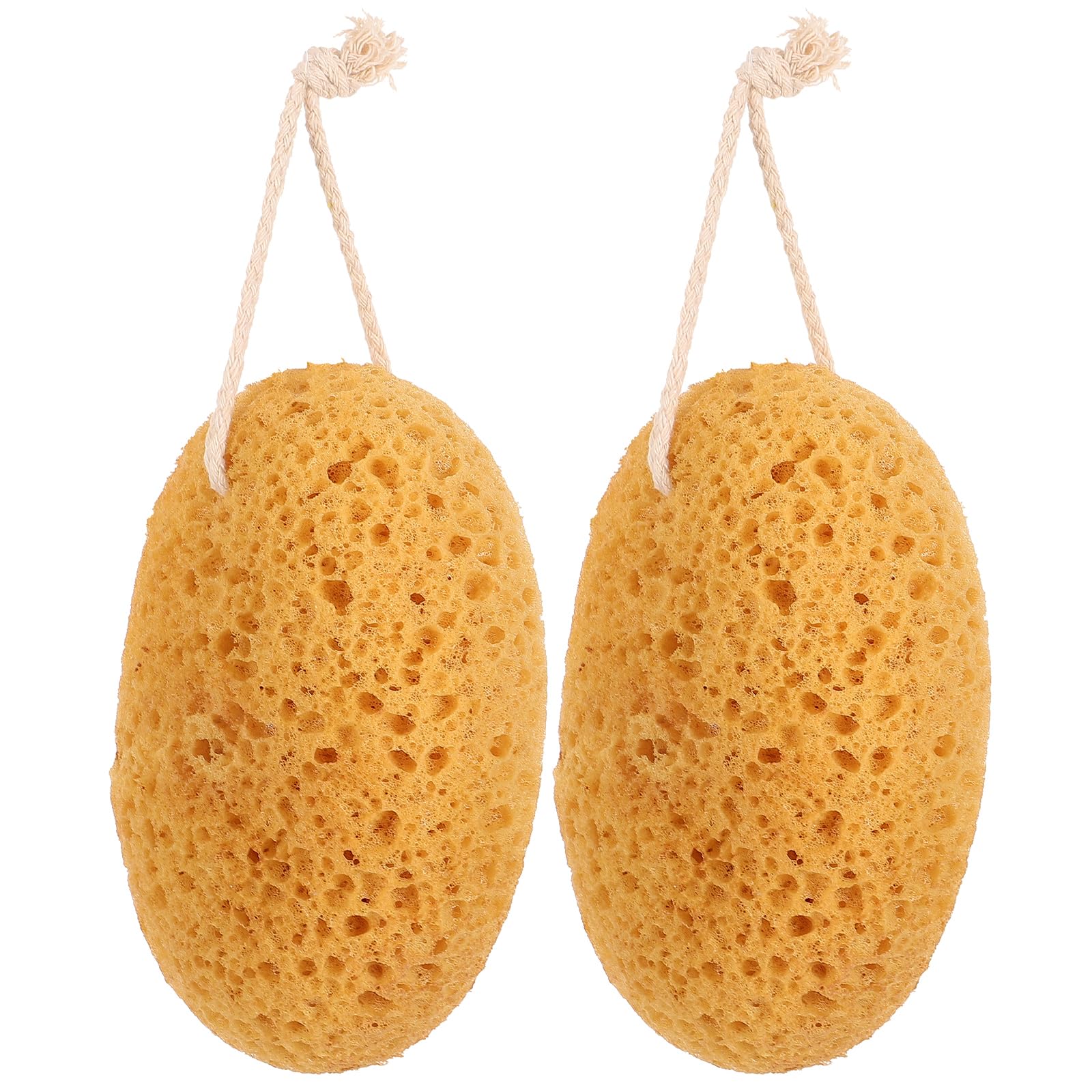 GLEAVI 2pcs Wall Texture Sponge Exfoliating Sponge Super Soft Exfoliating Bath Shower Supplies Bath Scrubber s for Shower Women Polyurethane Body Set