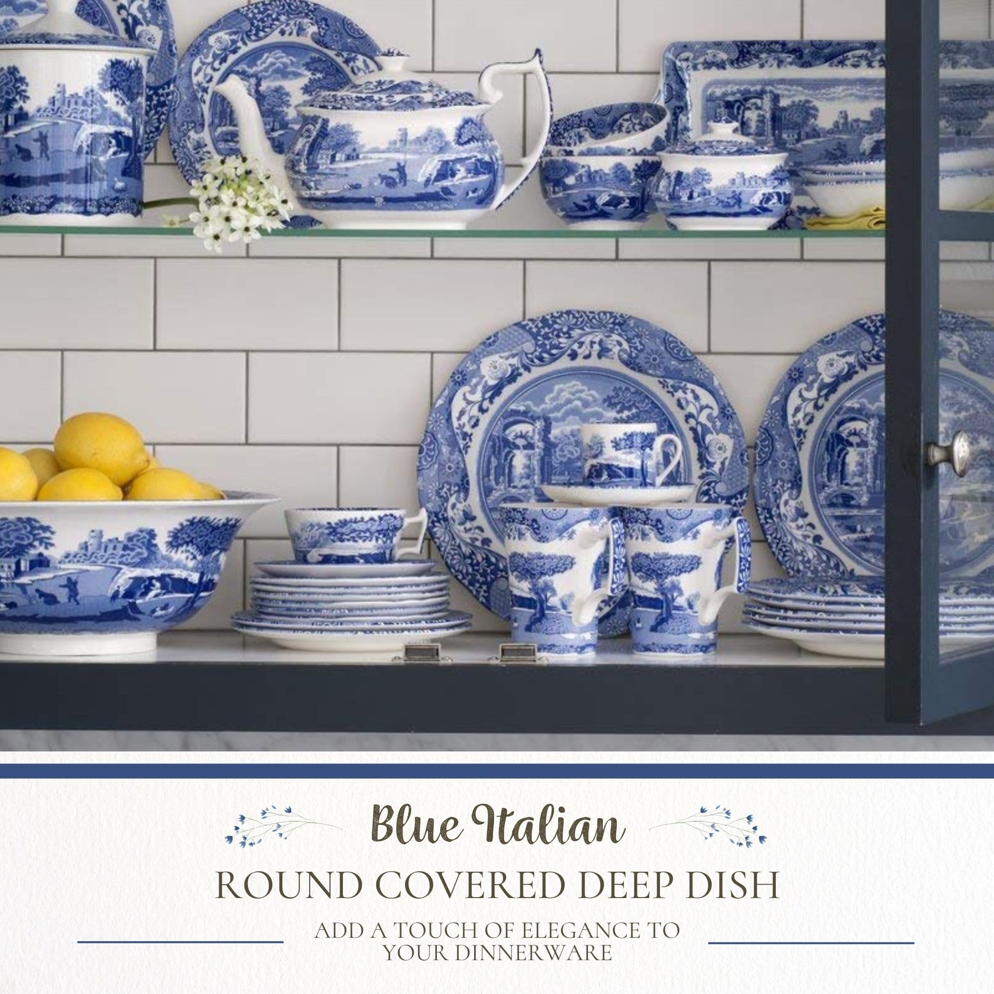 Amazon.co.jp: 青いイタリア深皿2L : ホーム＆キッチン